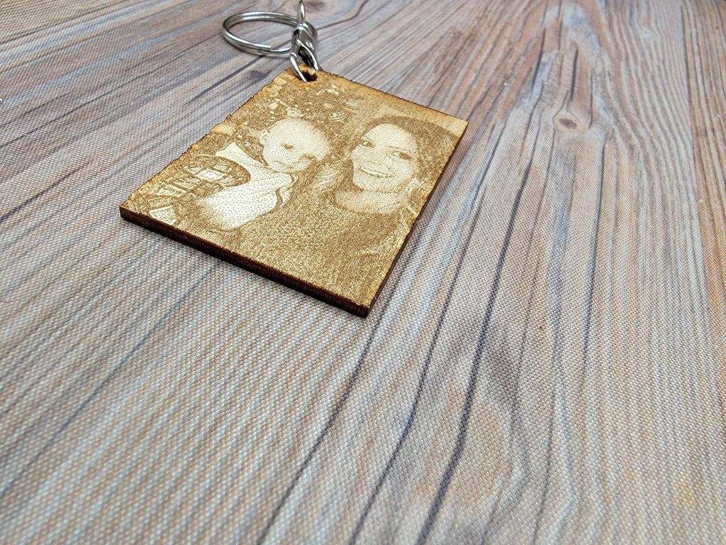 Engraved Photo Keychain