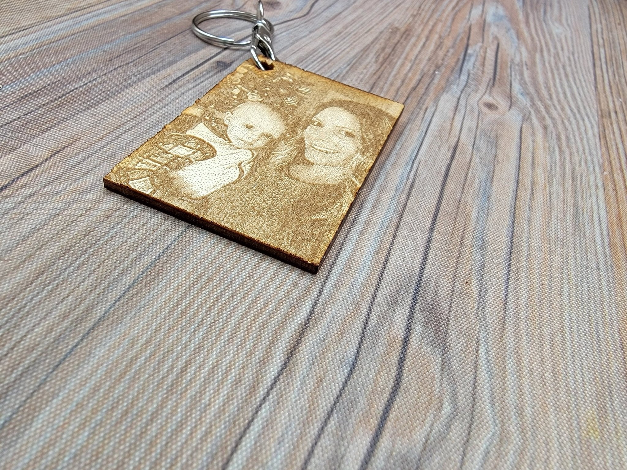 Engraved Photo Keychain