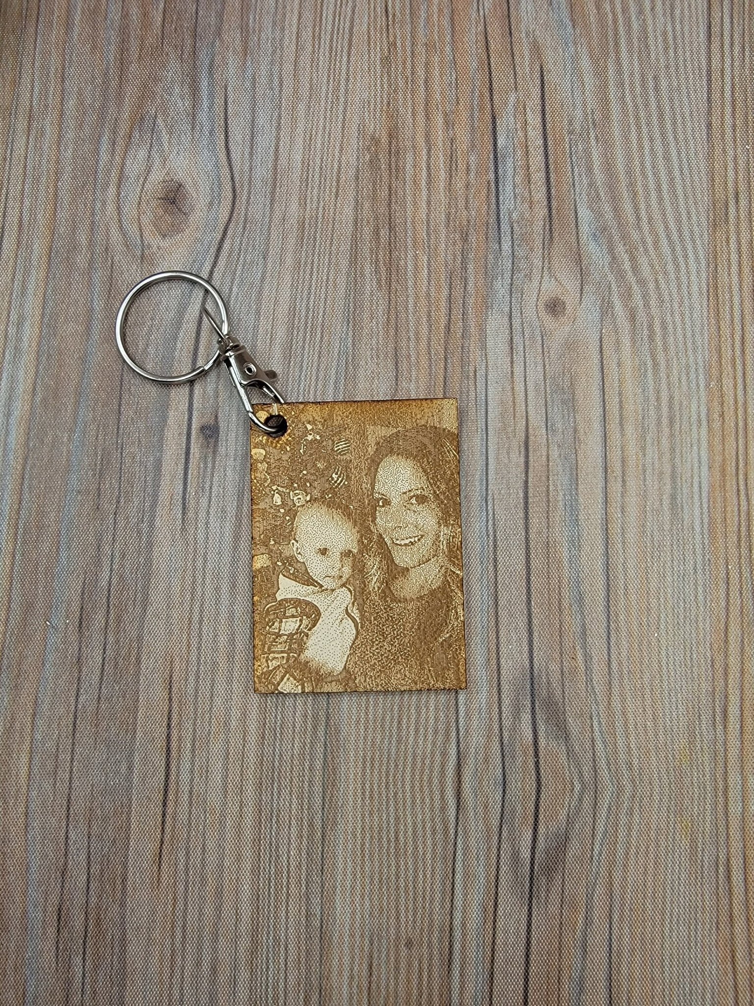 Engraved Photo Keychain