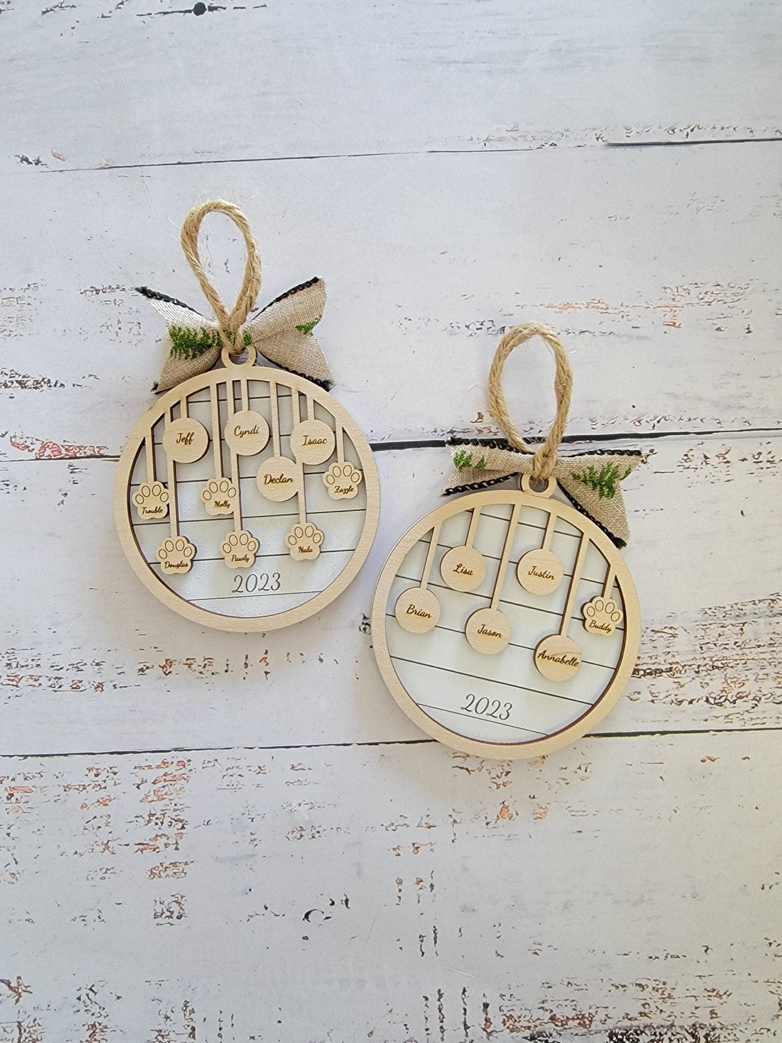 2025 Family Christmas Ornament Bulb Edition