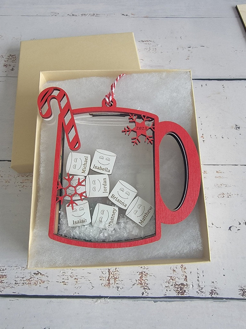 Family Christmas Ornament Hot Chocolate Edition