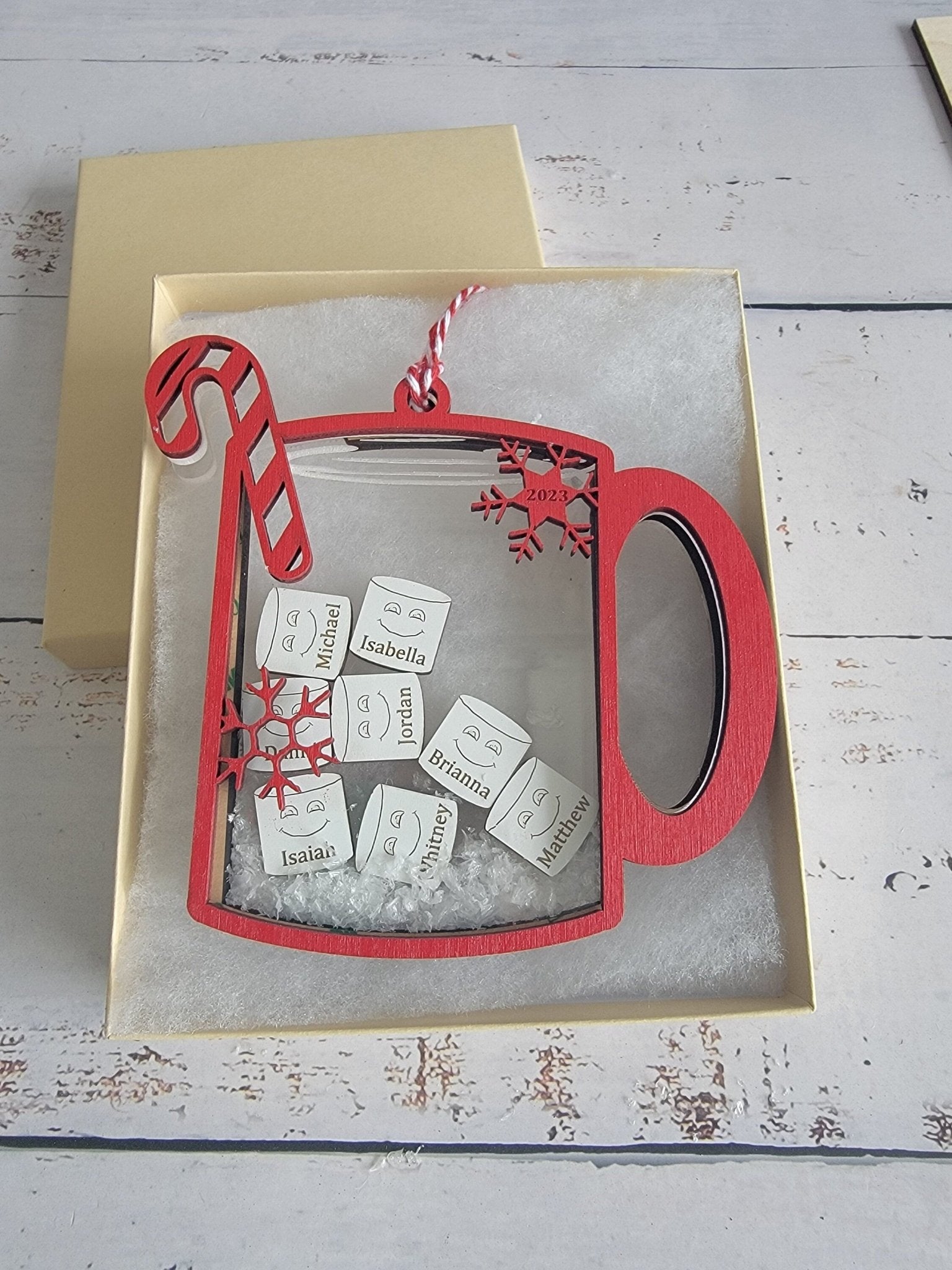Family Christmas Ornament Hot Chocolate Edition