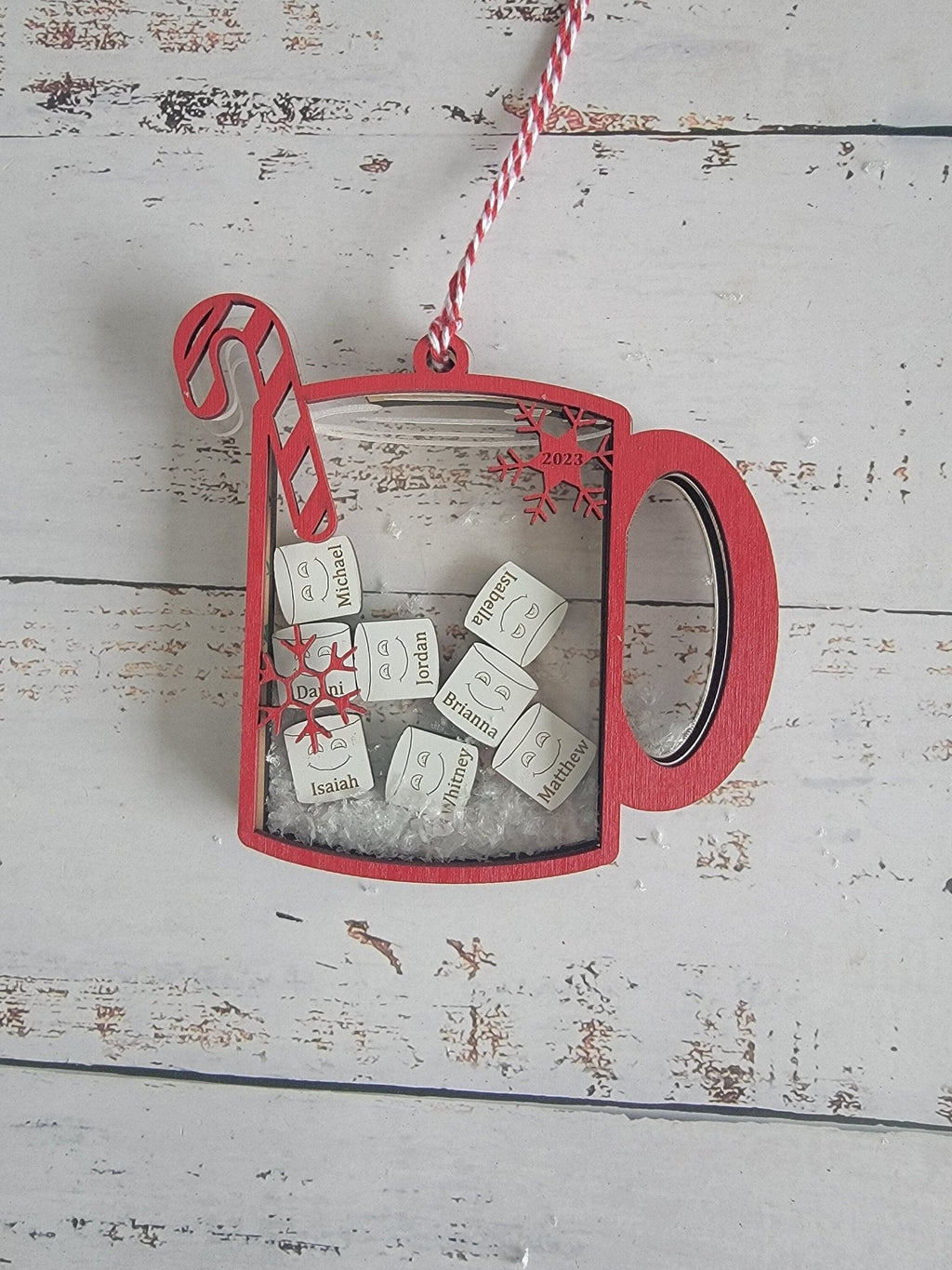 Family Christmas Ornament Hot Chocolate Edition