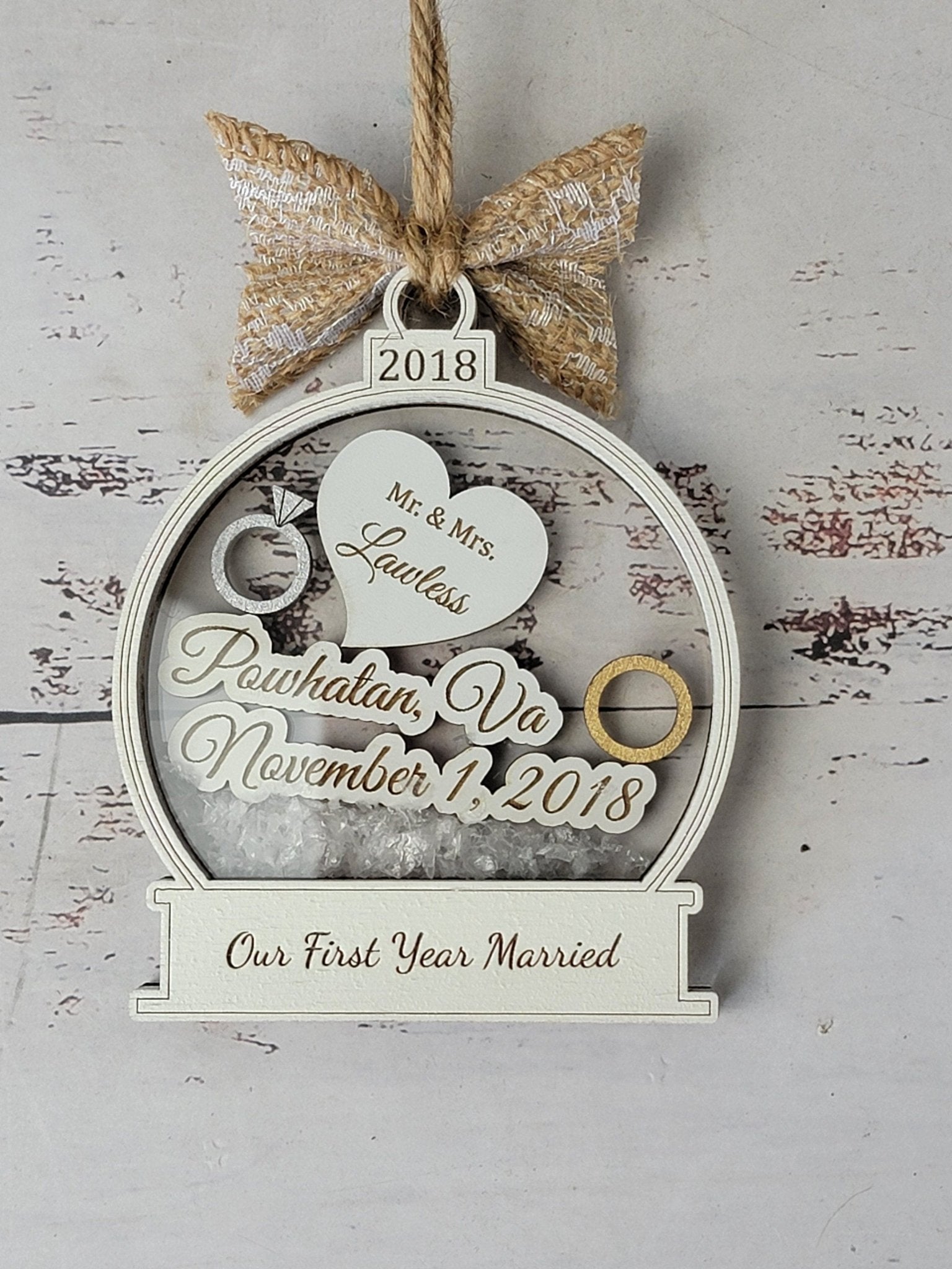 First Christmas Married Ornament