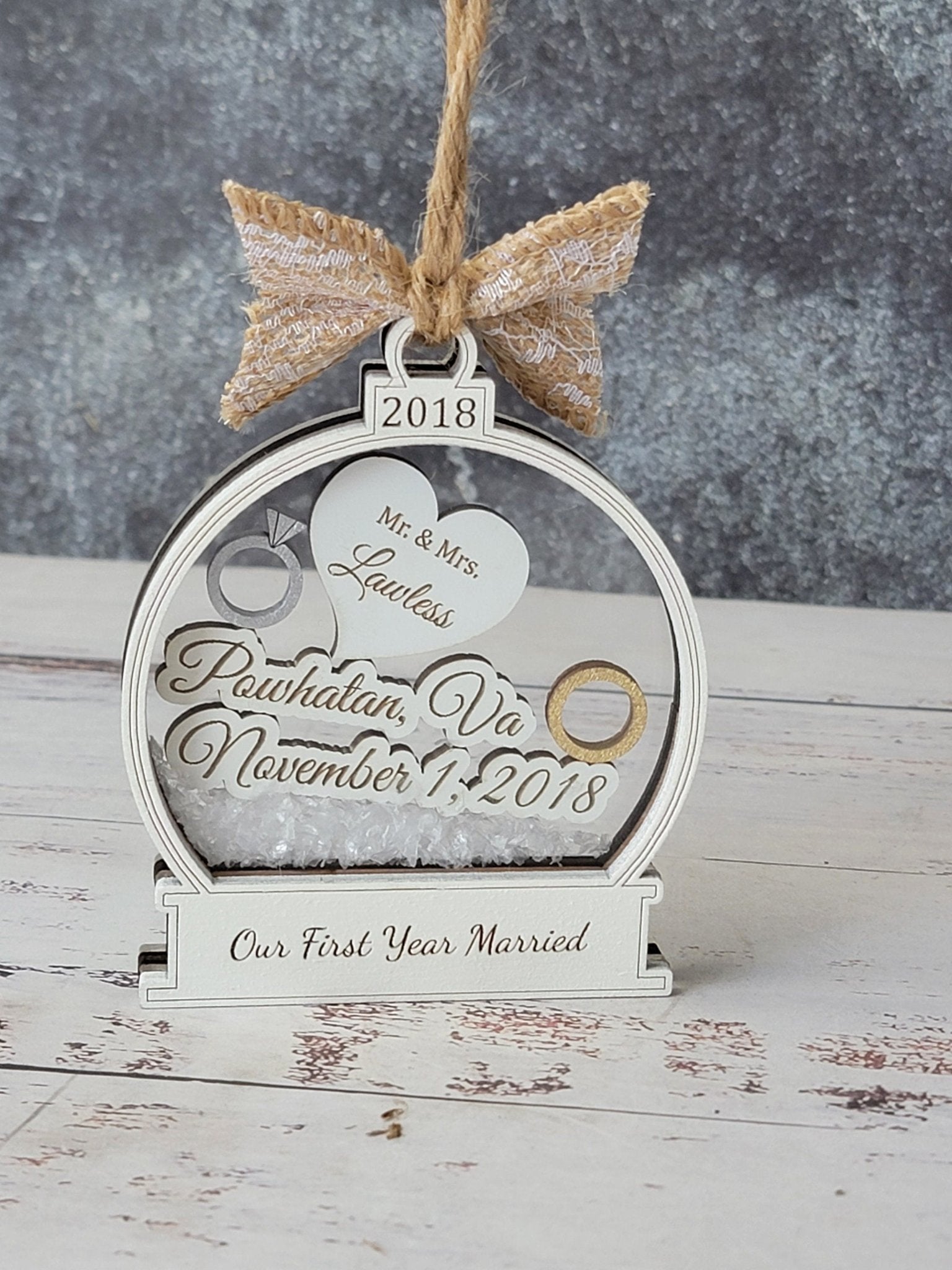 First Christmas Married Ornament