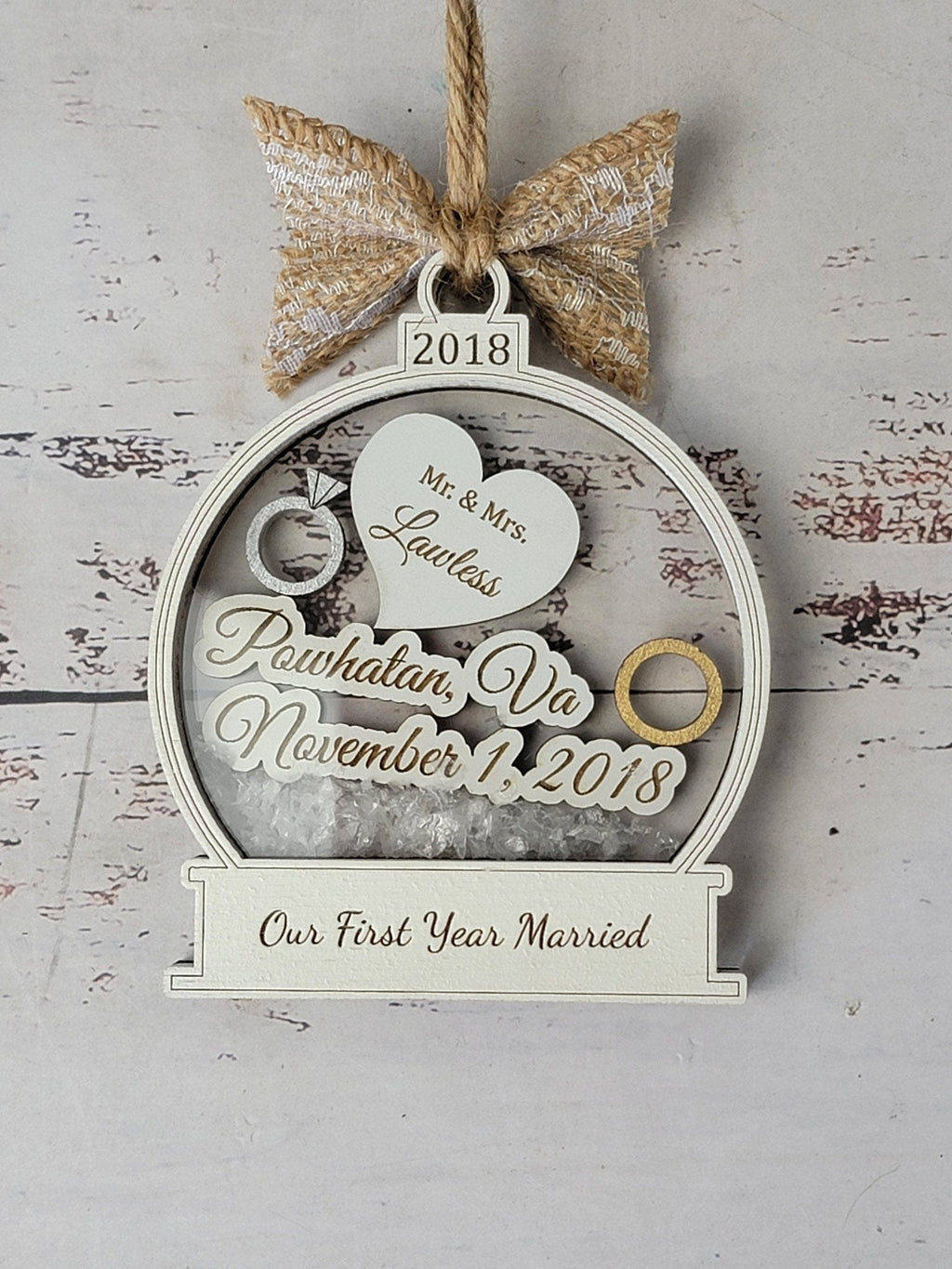 First Christmas Married Ornament