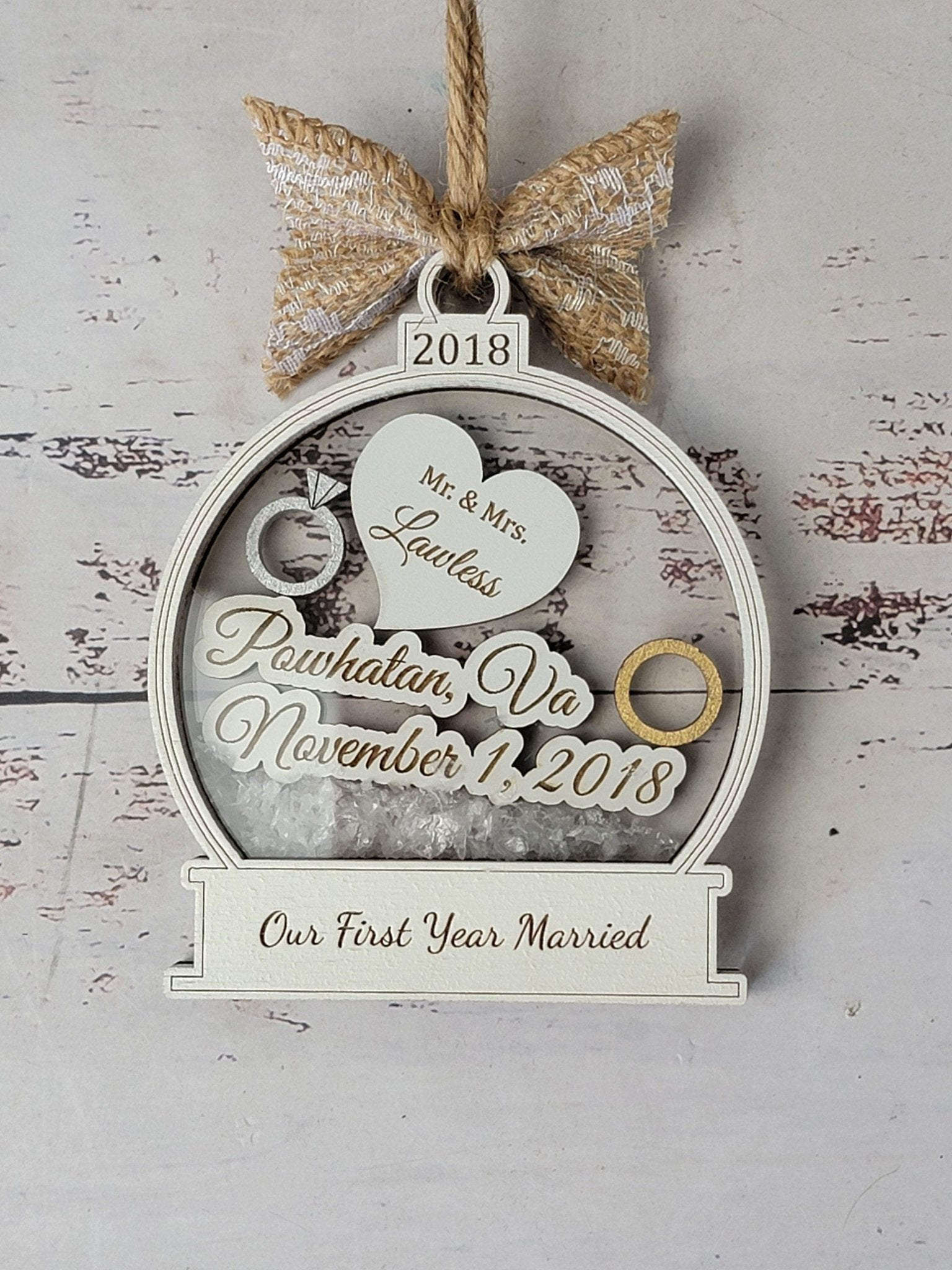 First Christmas Married Ornament