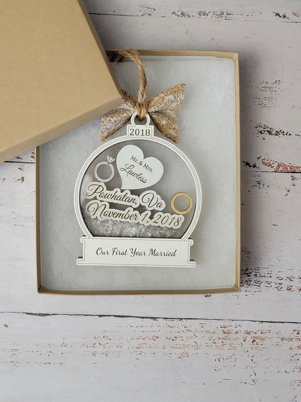First Christmas Married Ornament