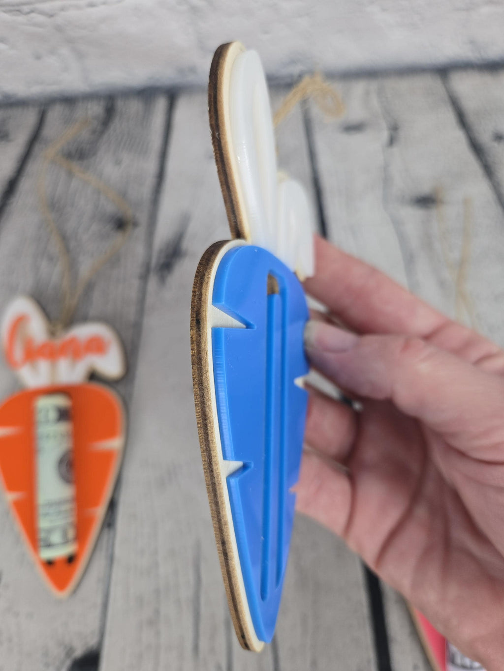 Easter Carrot Money Holder