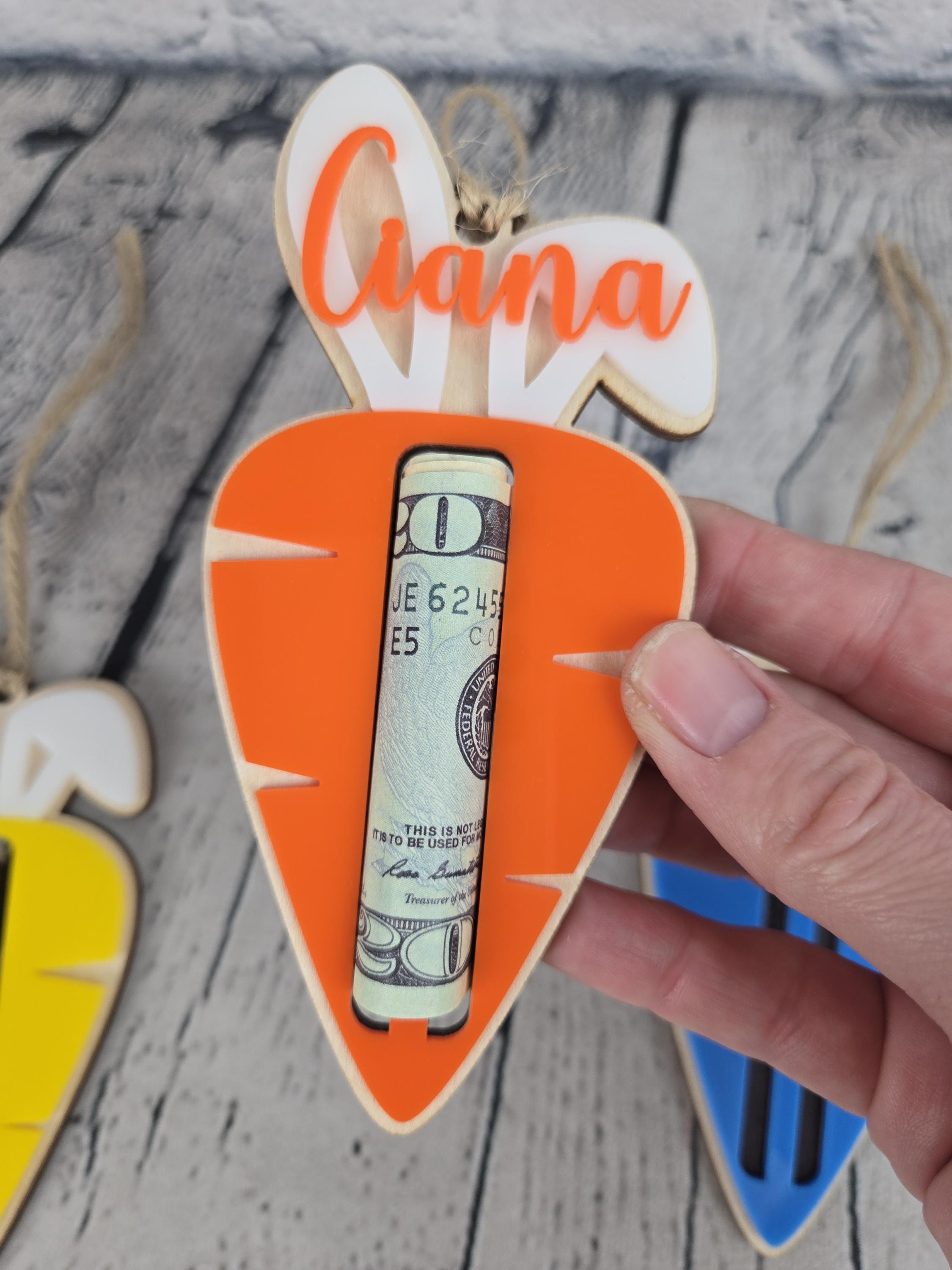 Easter Carrot Money Holder