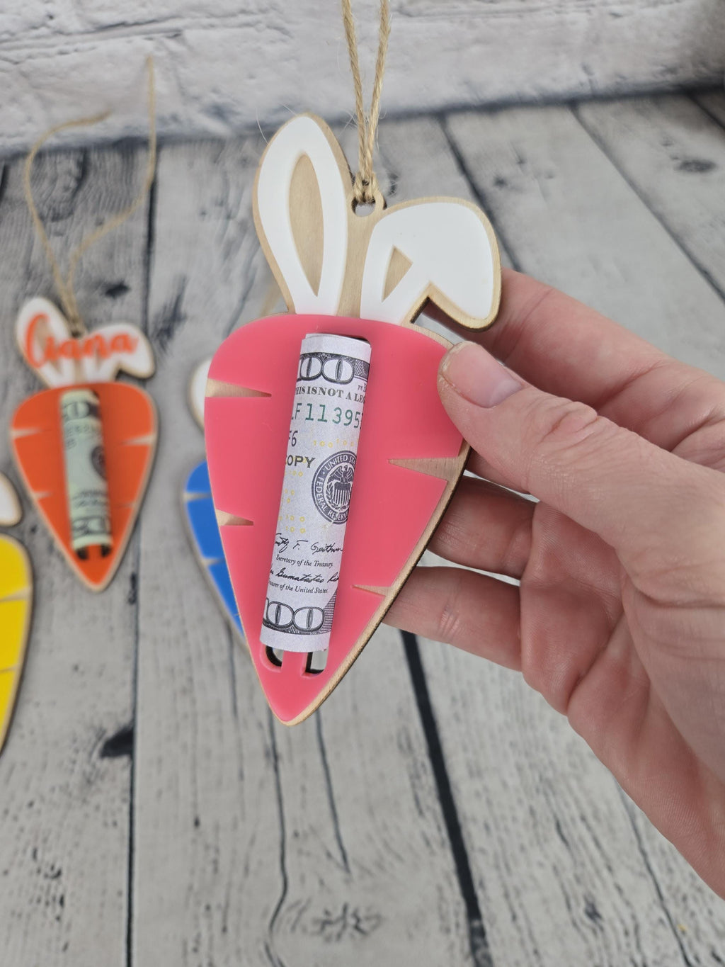 Easter Carrot Money Holder