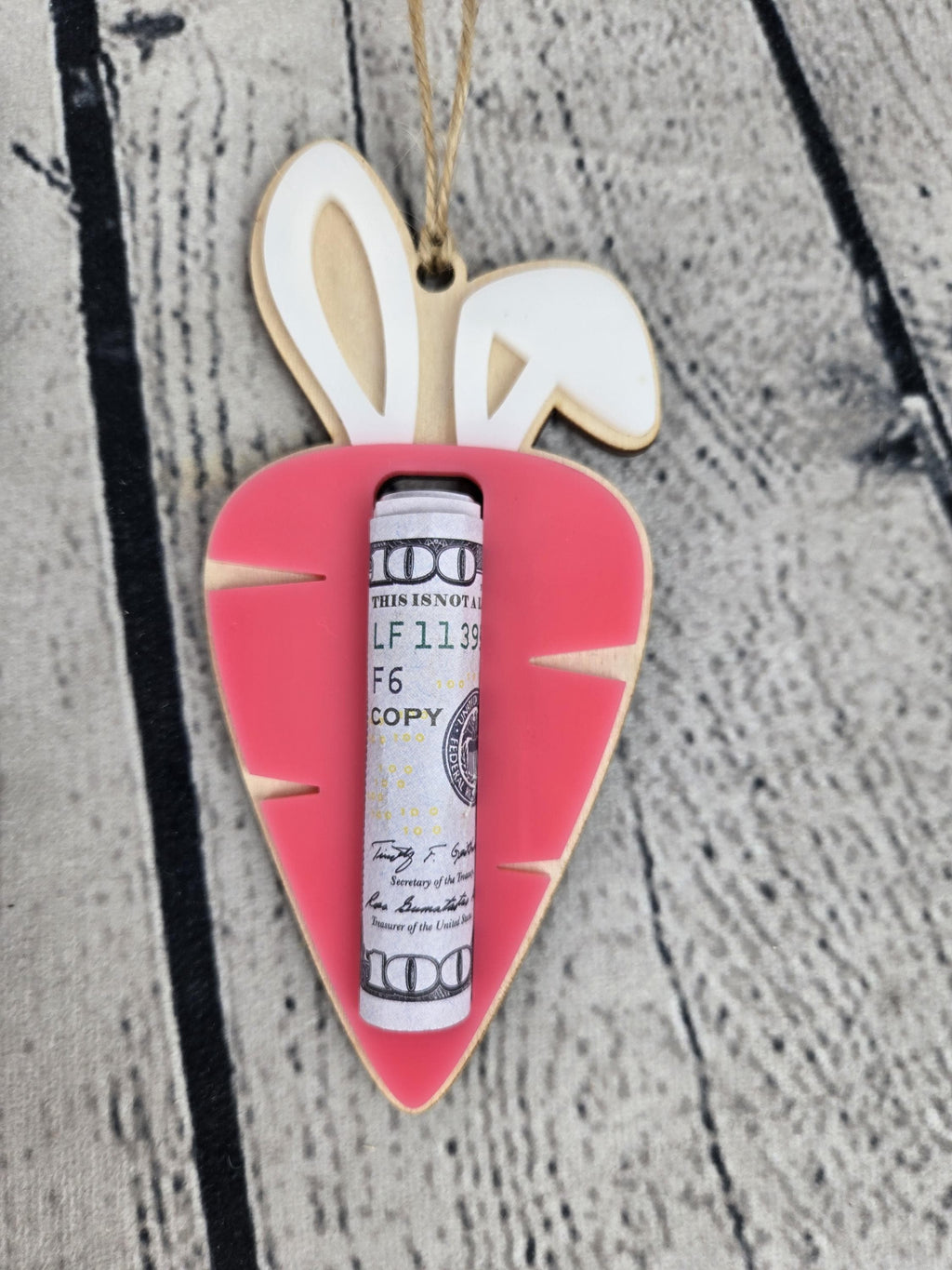Easter Carrot Money Holder