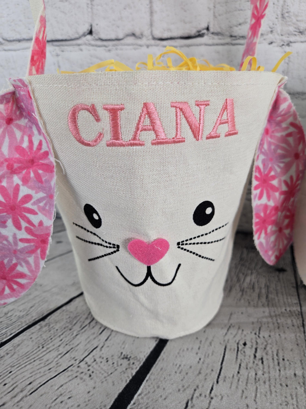 Bunny Face Personalized Easter Bag