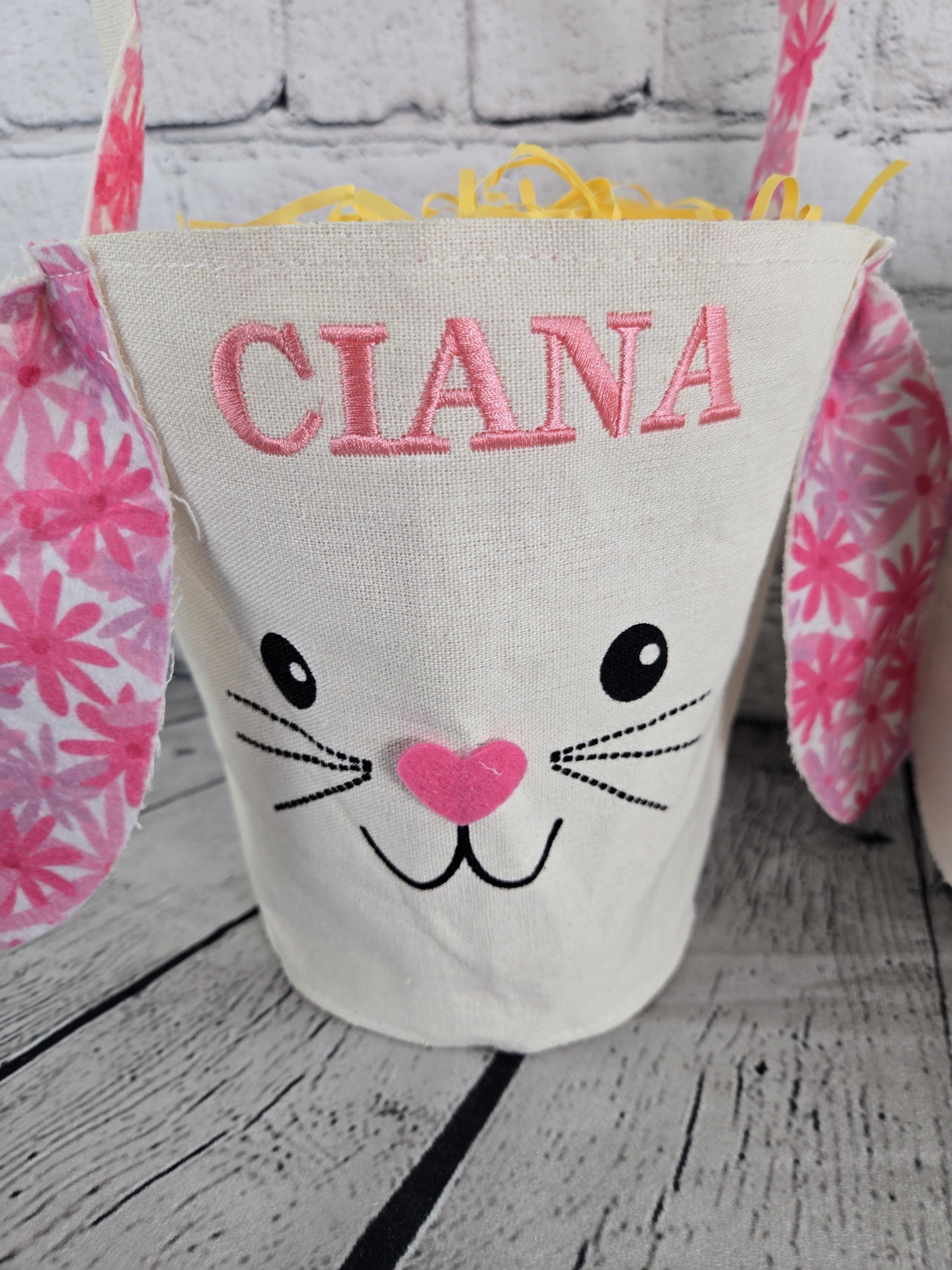 Bunny Face Personalized Easter Bag