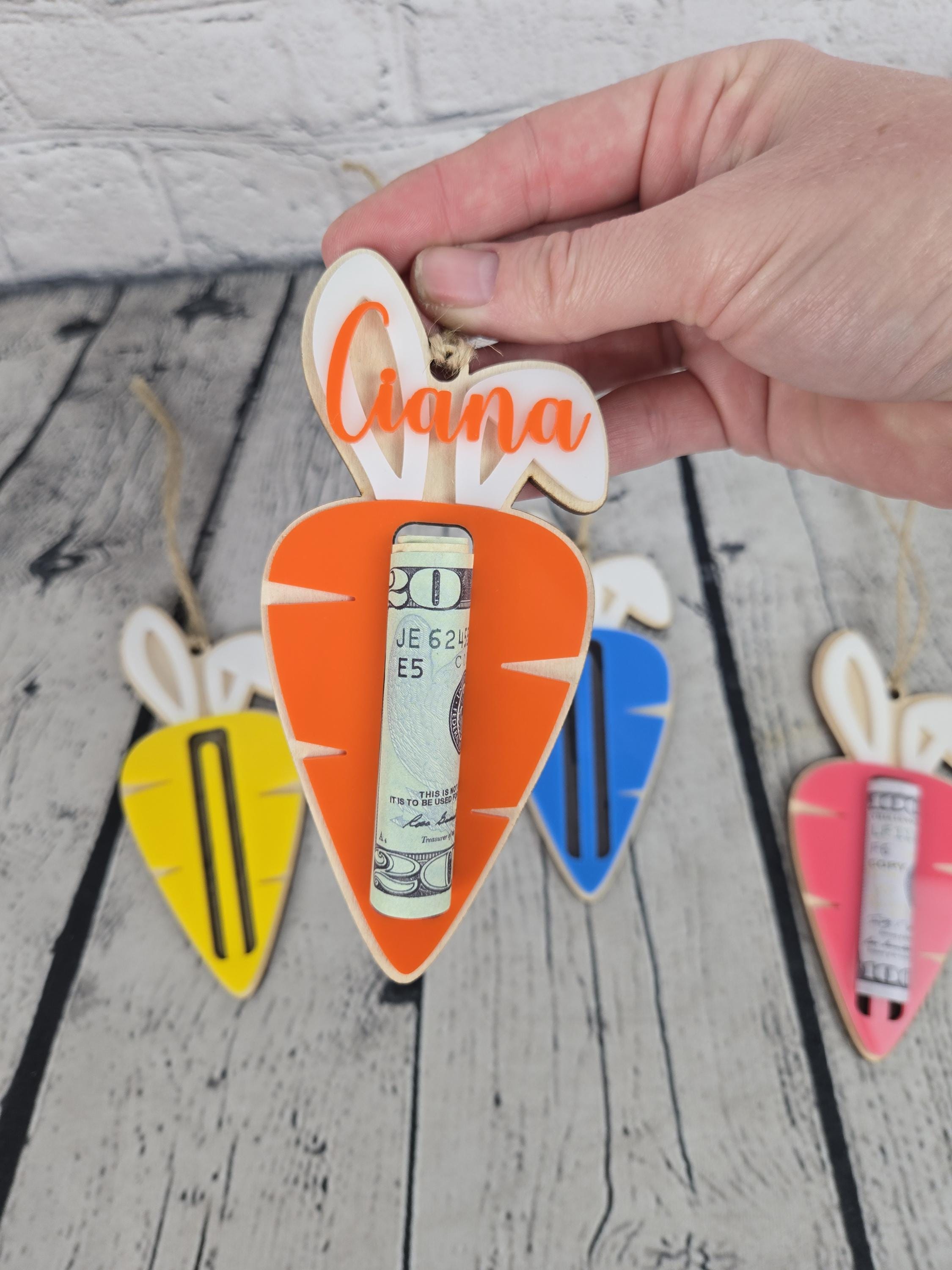 Easter Carrot Money Holder