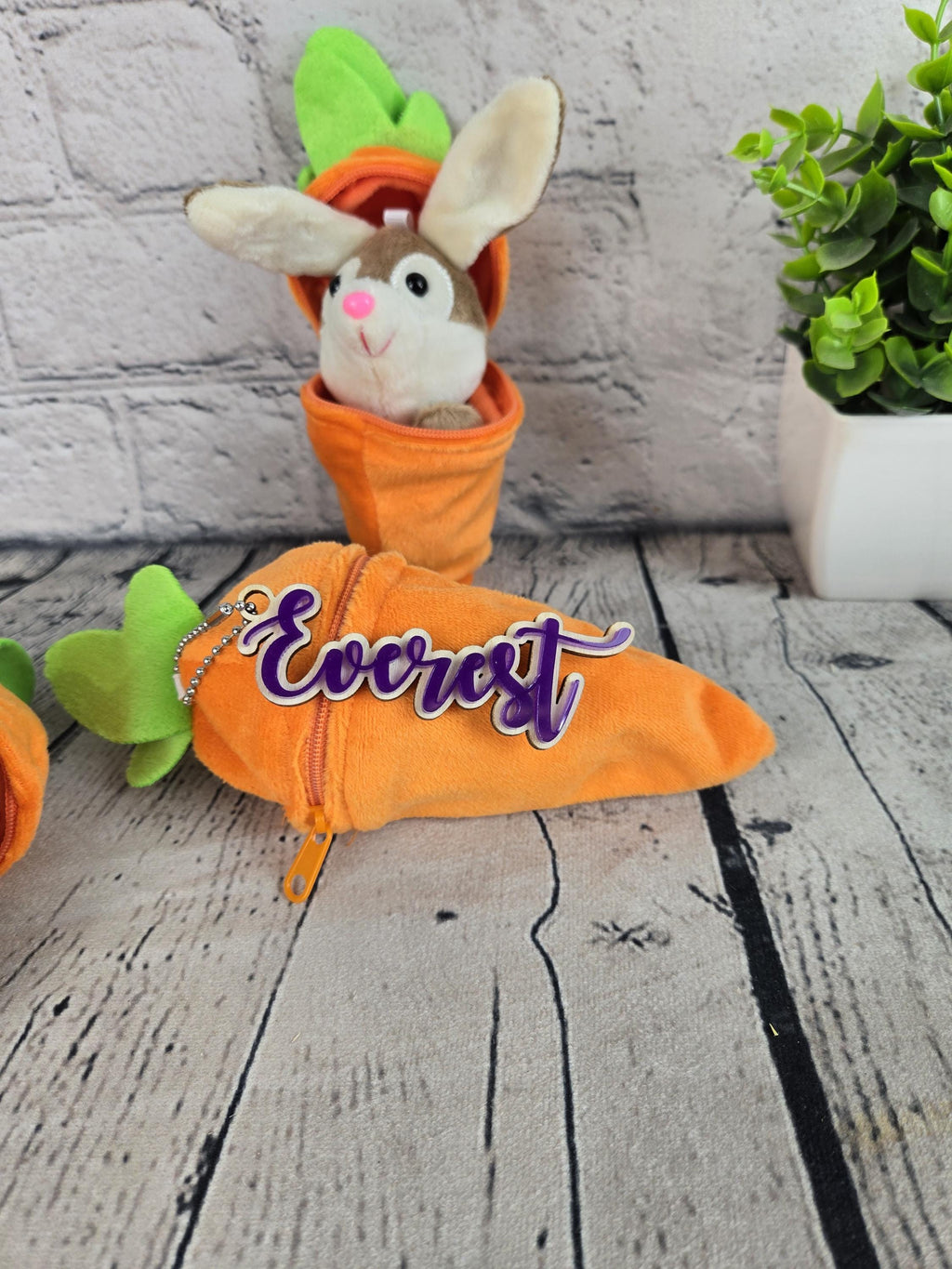Personalized Bunny Rabbit Key Chain