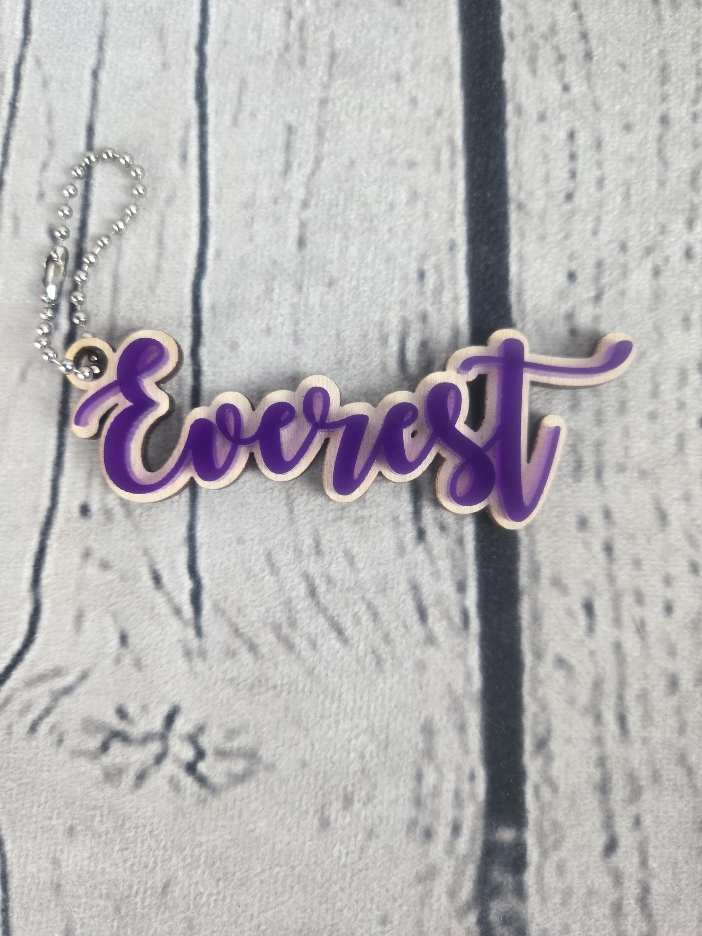 Personalized Bunny Rabbit Key Chain