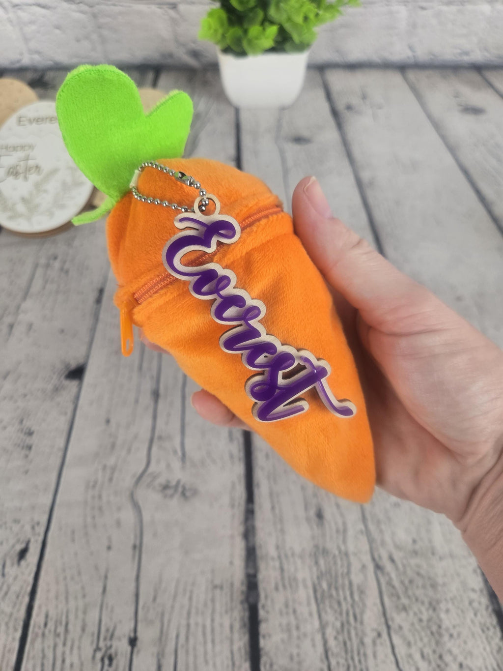 Personalized Bunny Rabbit Key Chain