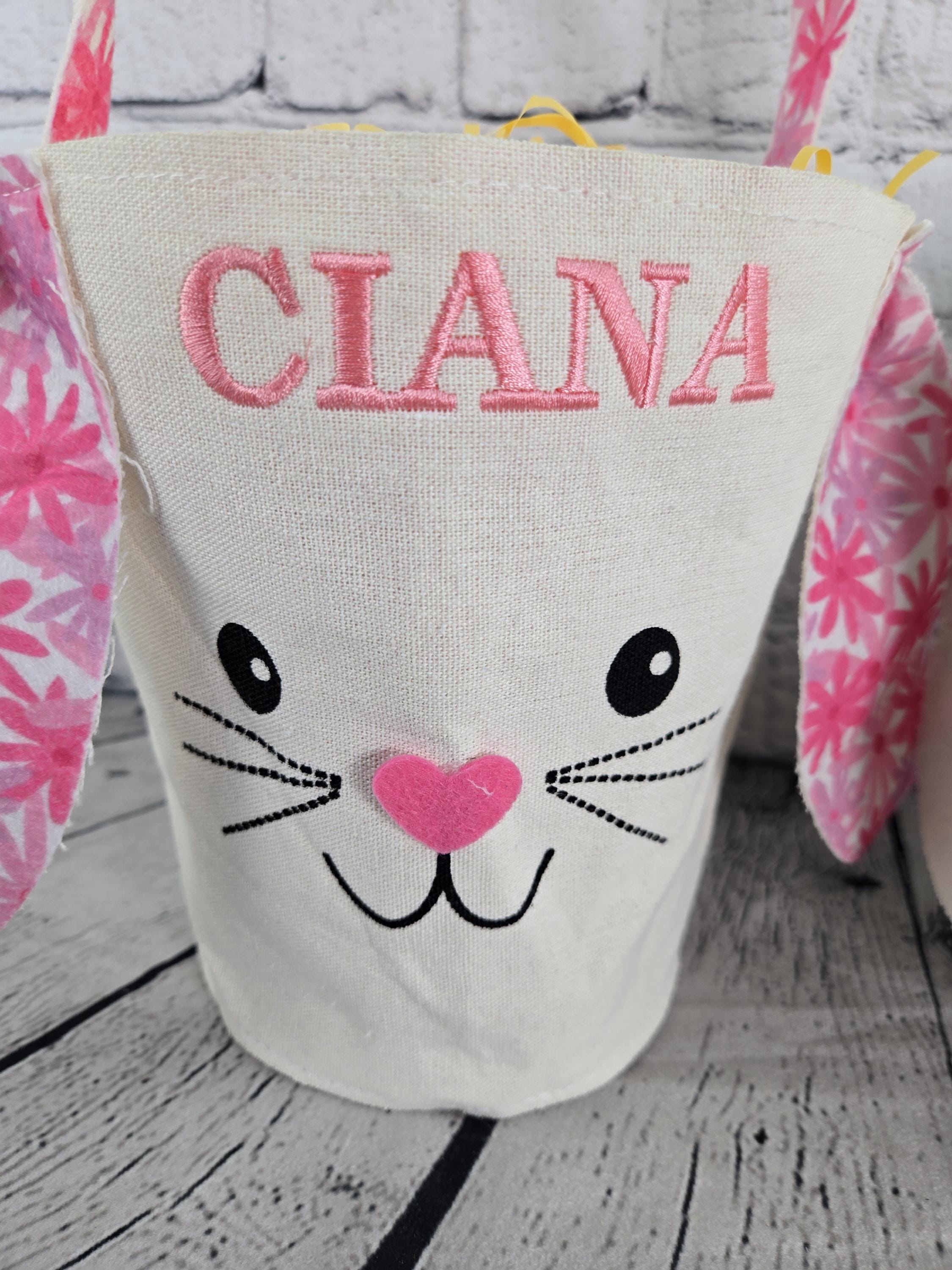 Bunny Face Personalized Easter Bag