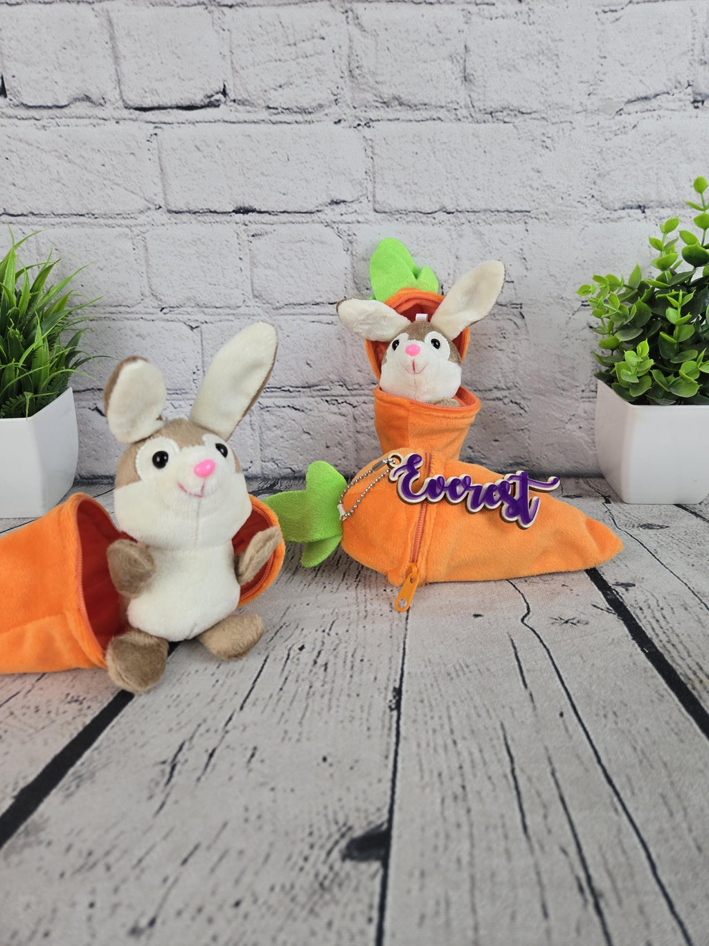 Personalized Bunny Rabbit Key Chain