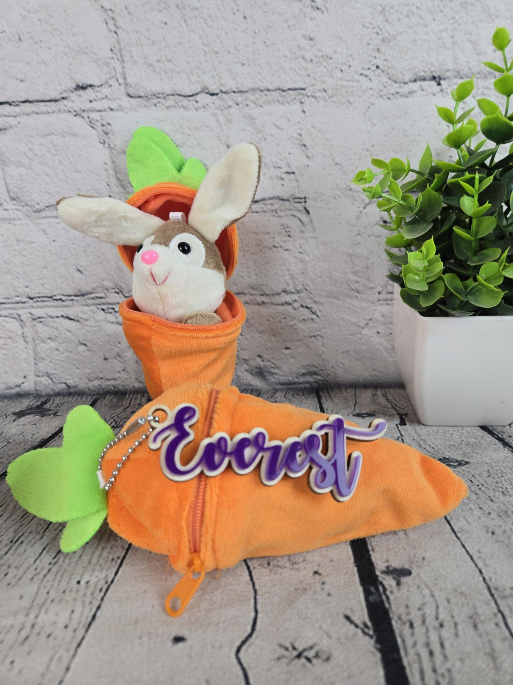 Personalized Bunny Rabbit Key Chain