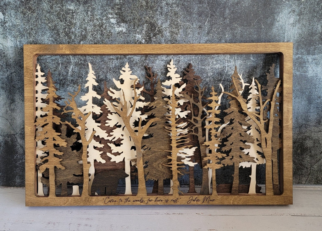 Into The Wild - 7 Layer Wall Art