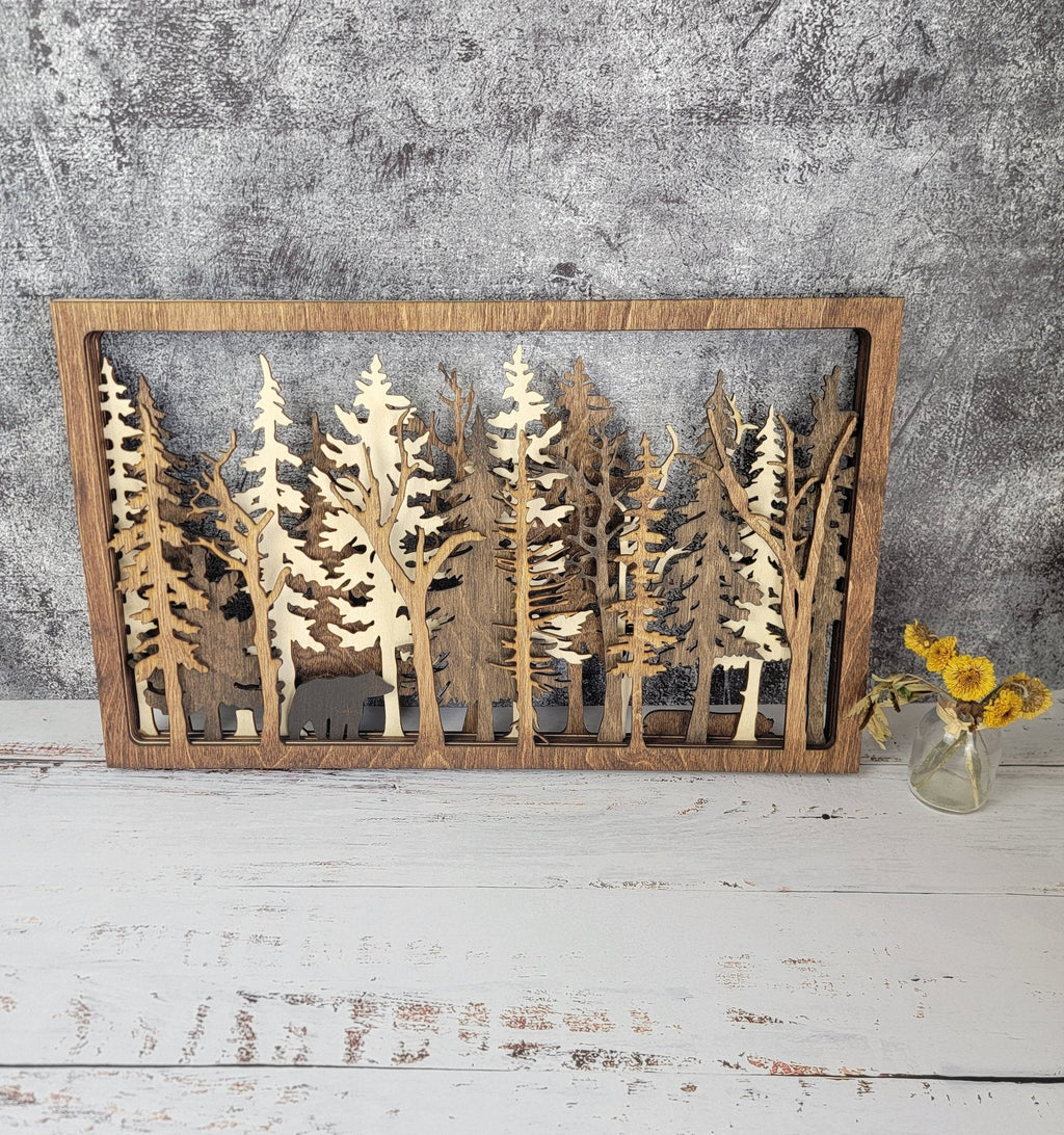 Into The Wild - 7 Layer Wall Art