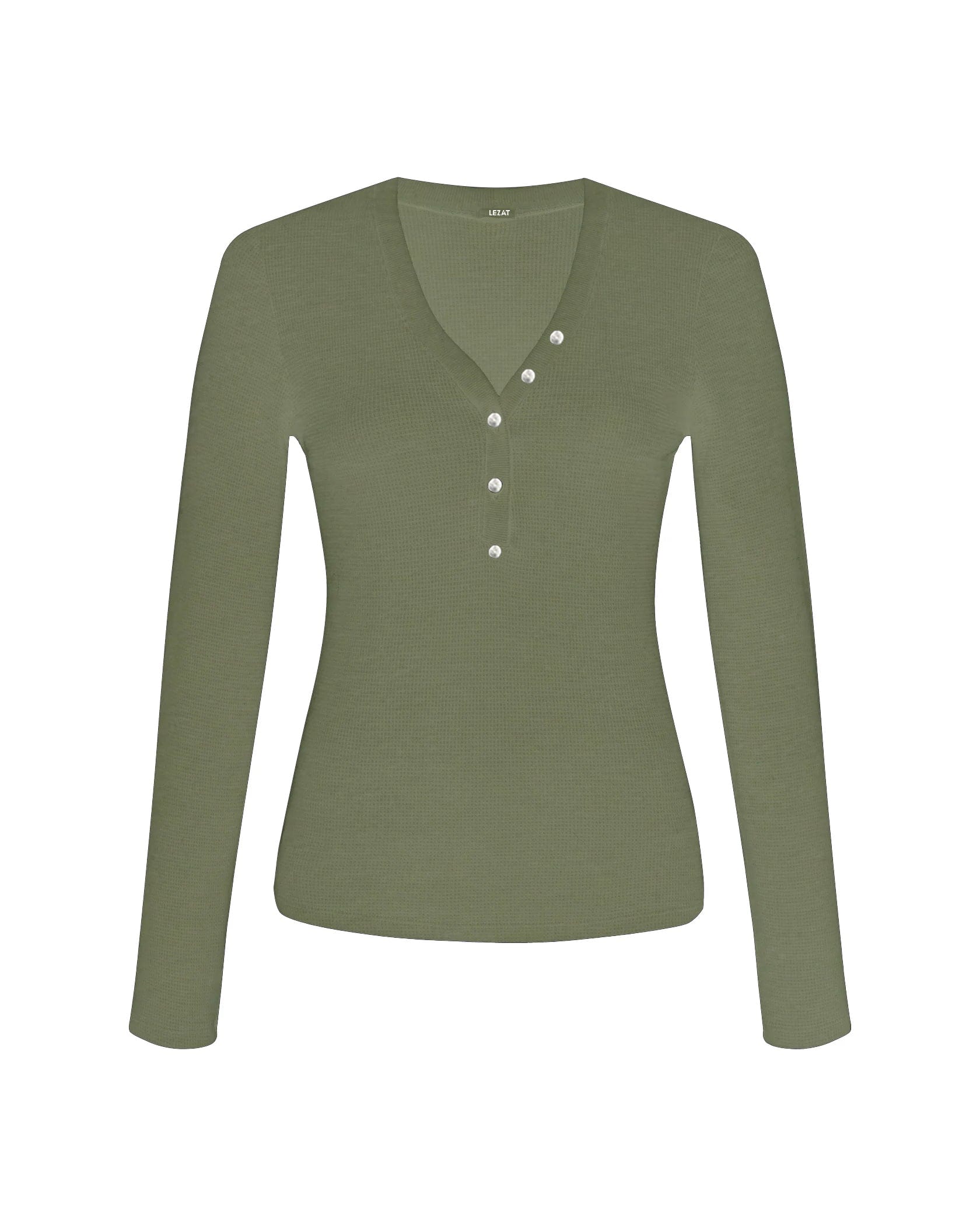 Monroe Organic Cotton Henley Long Sleeve