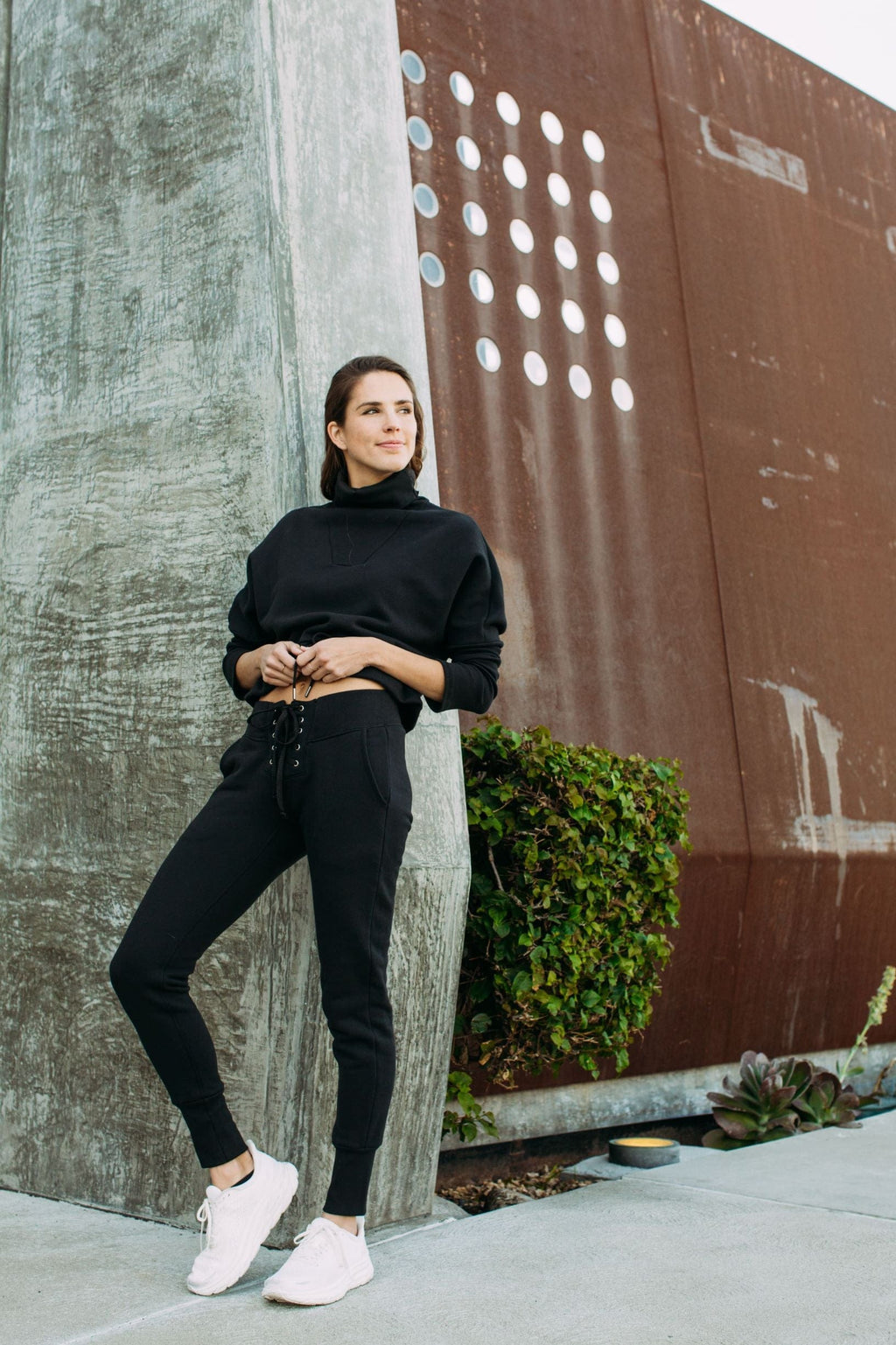 Britney Organic Cotton Roll-Neck Sweatshirt