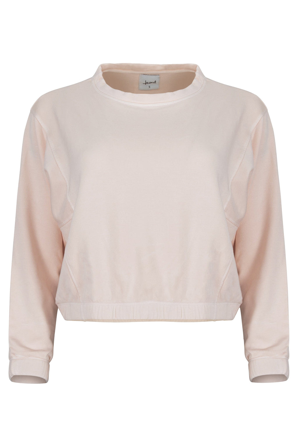 Ivy Boxy Cropped Modal Pullover - Rose Quartz