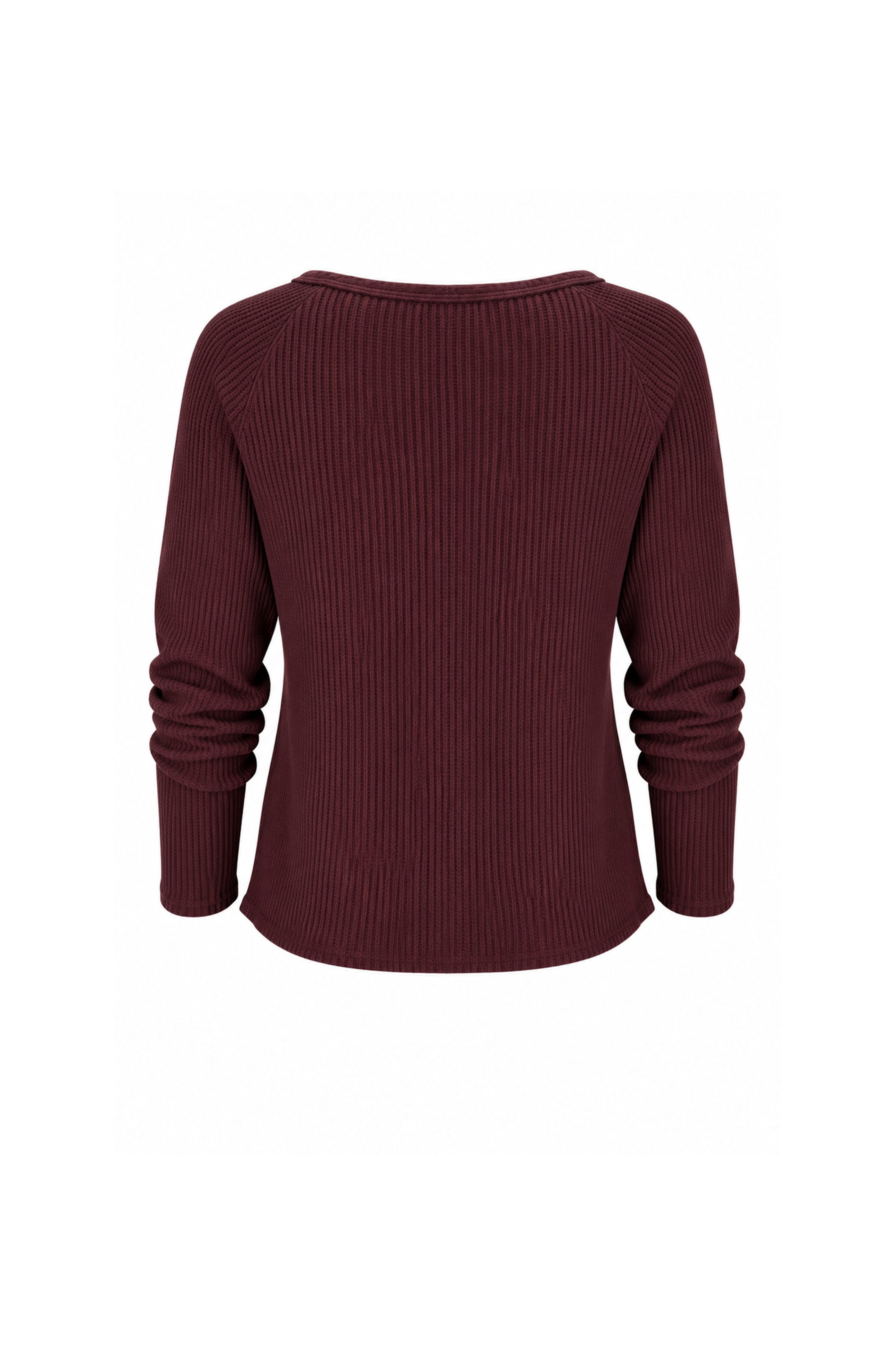 Jules Waffle Knit Organic Cotton V-Neck Pullover