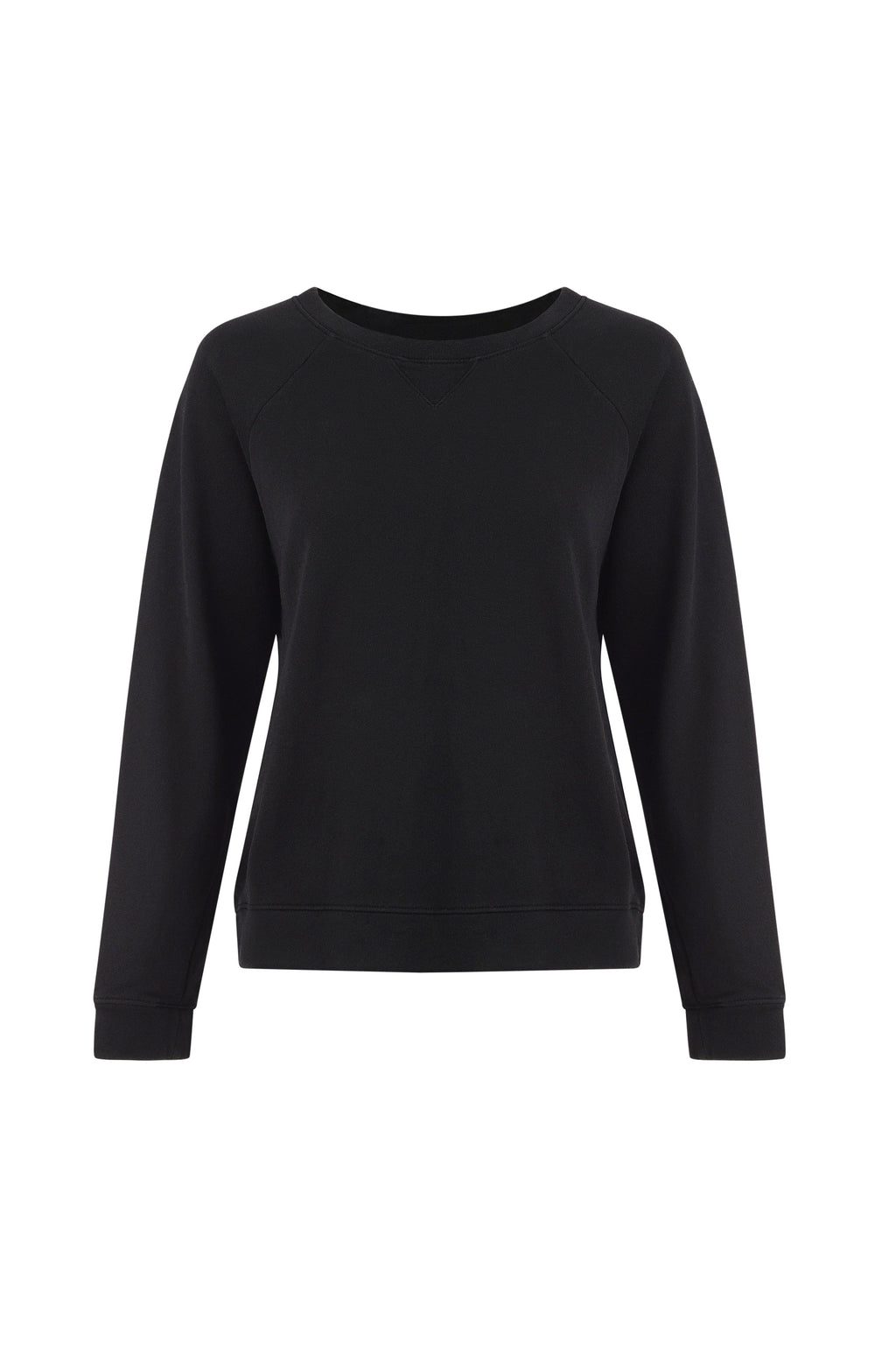 Melody Everyday Organic Cotton Pullover Sweatshirt - Black