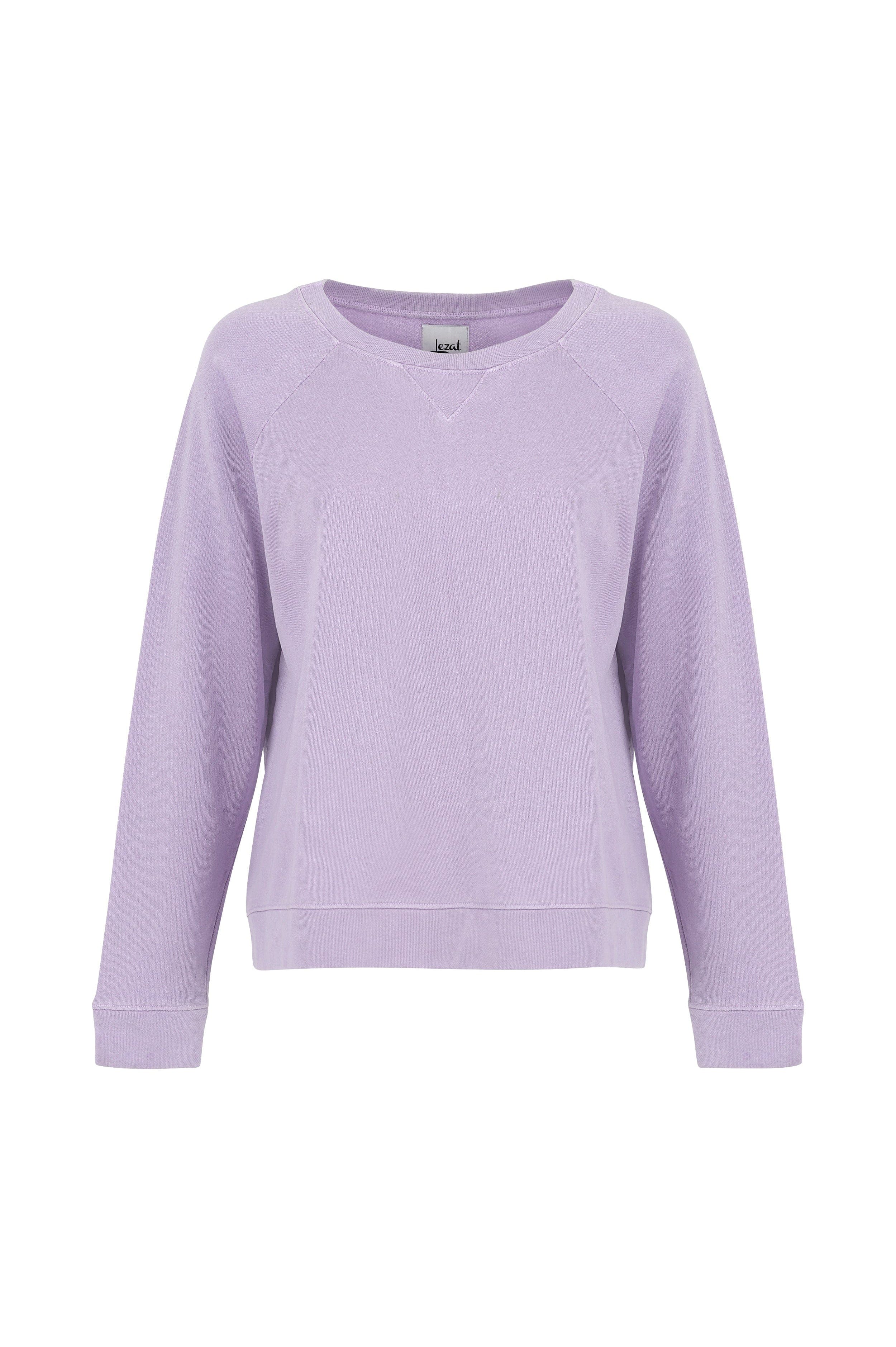 Melody Everyday Organic Cotton Pullover Sweatshirt - Lavender