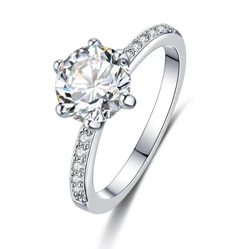 Luxury Style Crystal Engagement Ring - Ring Trends For 2021 Fashion Elegant Women Jewelry Wedding Jewelry