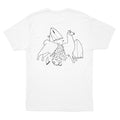 Surfing Llama White Tee - Organic Cotton