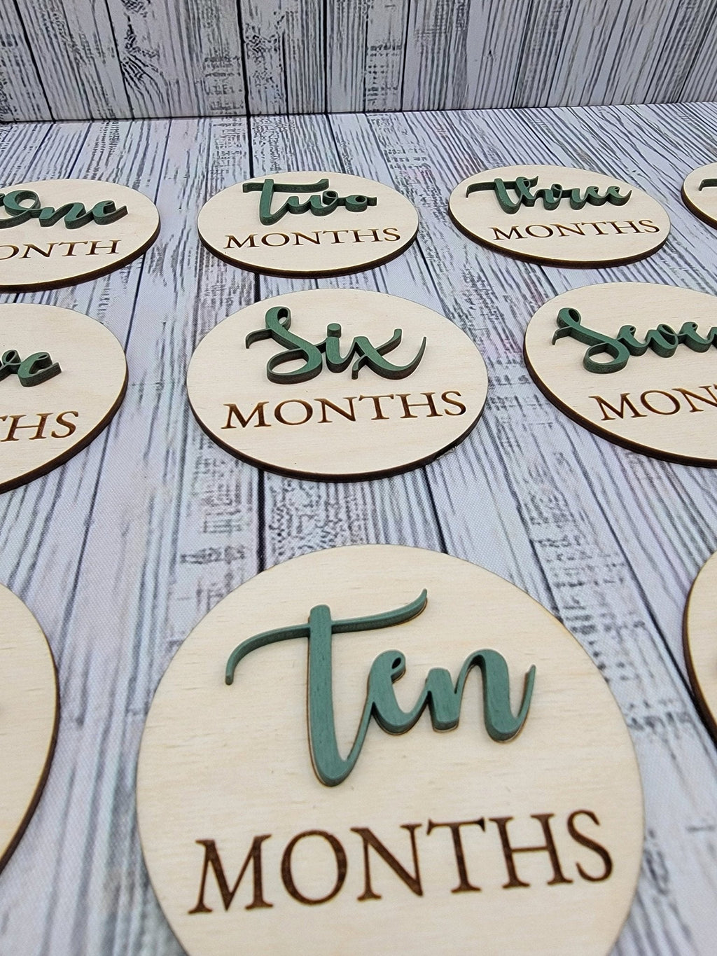 Monthly Wooden Milestone Photo Prop