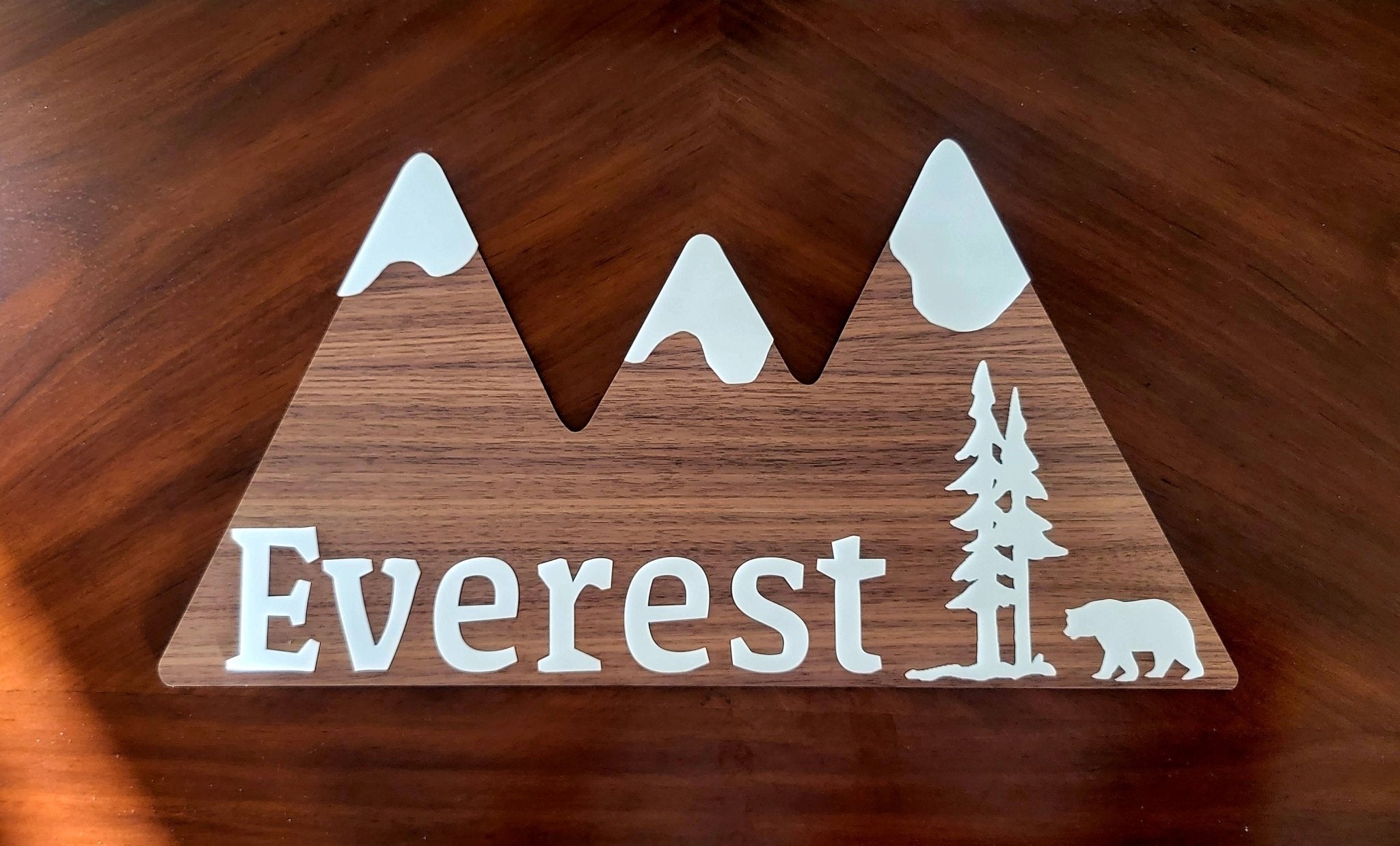 Mountains Personalized sign