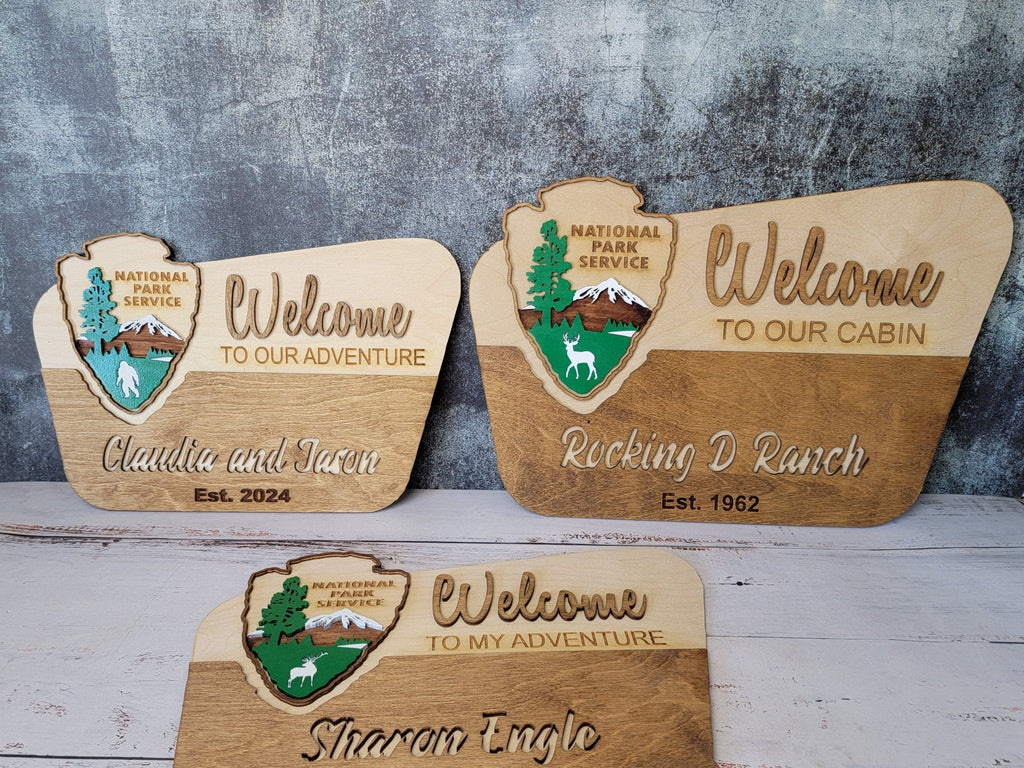 National Park Service Welcome Sign