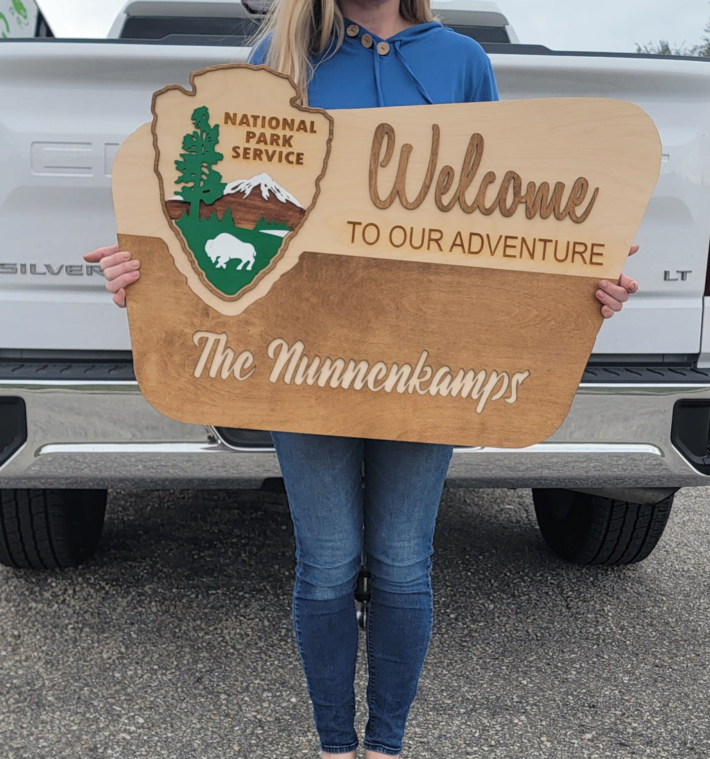 National Park Service Welcome Sign