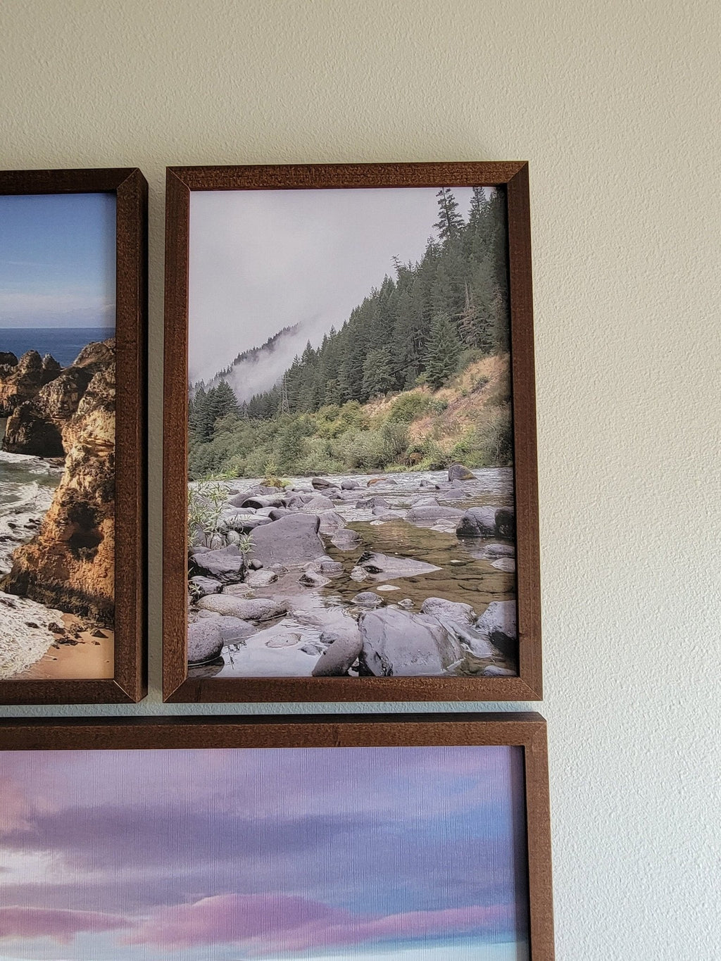 Original Mountain Photography on Printed Canvas-embossed material. Woodland Home Decor. Mountain Wall Art. Oregon Mountain Wall Art. Limited