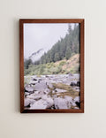 Original Mountain Photography on Printed Canvas-embossed material. Woodland Home Decor. Mountain Wall Art. Oregon Mountain Wall Art. Limited