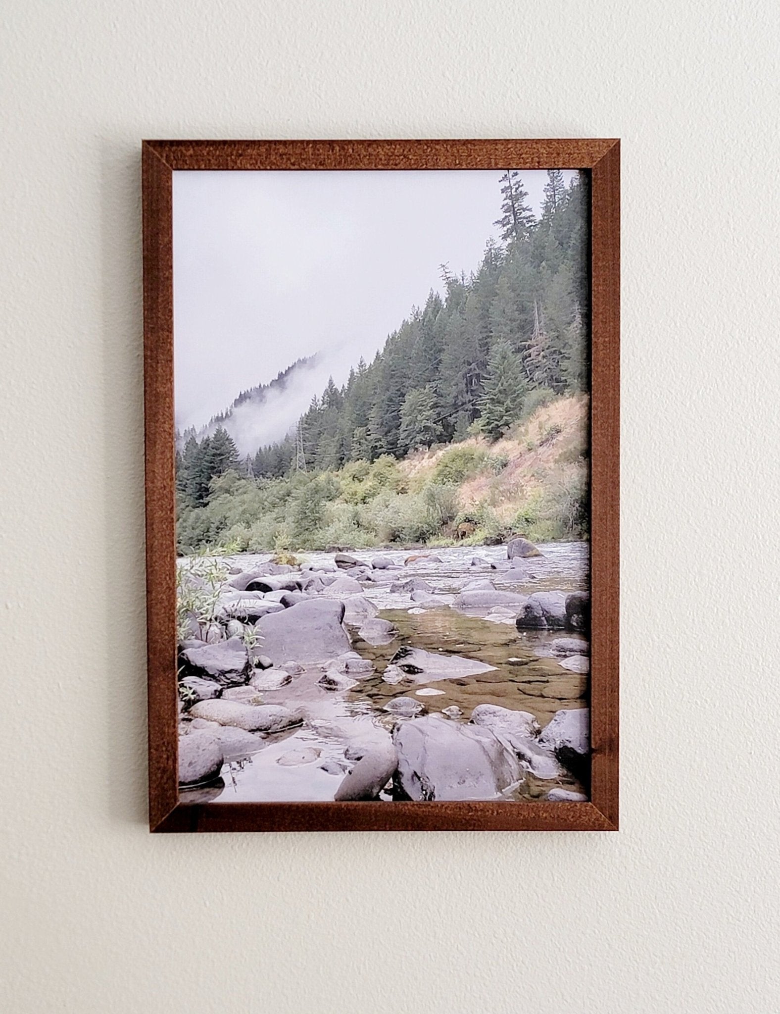Original Mountain Photography on Printed Canvas-embossed material. Woodland Home Decor. Mountain Wall Art. Oregon Mountain Wall Art. Limited