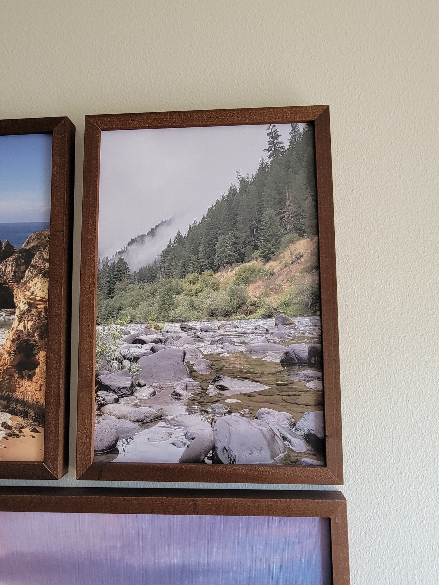 Original Mountain Photography on Printed Canvas-embossed material. Woodland Home Decor. Mountain Wall Art. Oregon Mountain Wall Art. Limited
