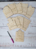 Paintable Kids Valentines Cards- Set of 10