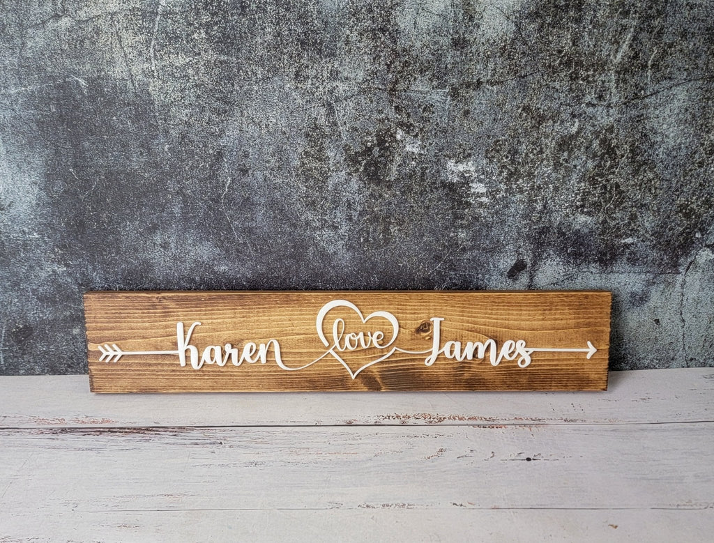 Personalized Couples Name Pallet Sign