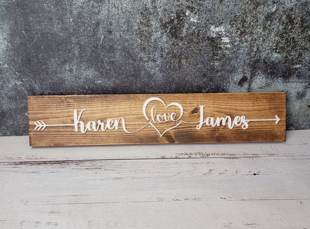 Personalized Couples Name Pallet Sign