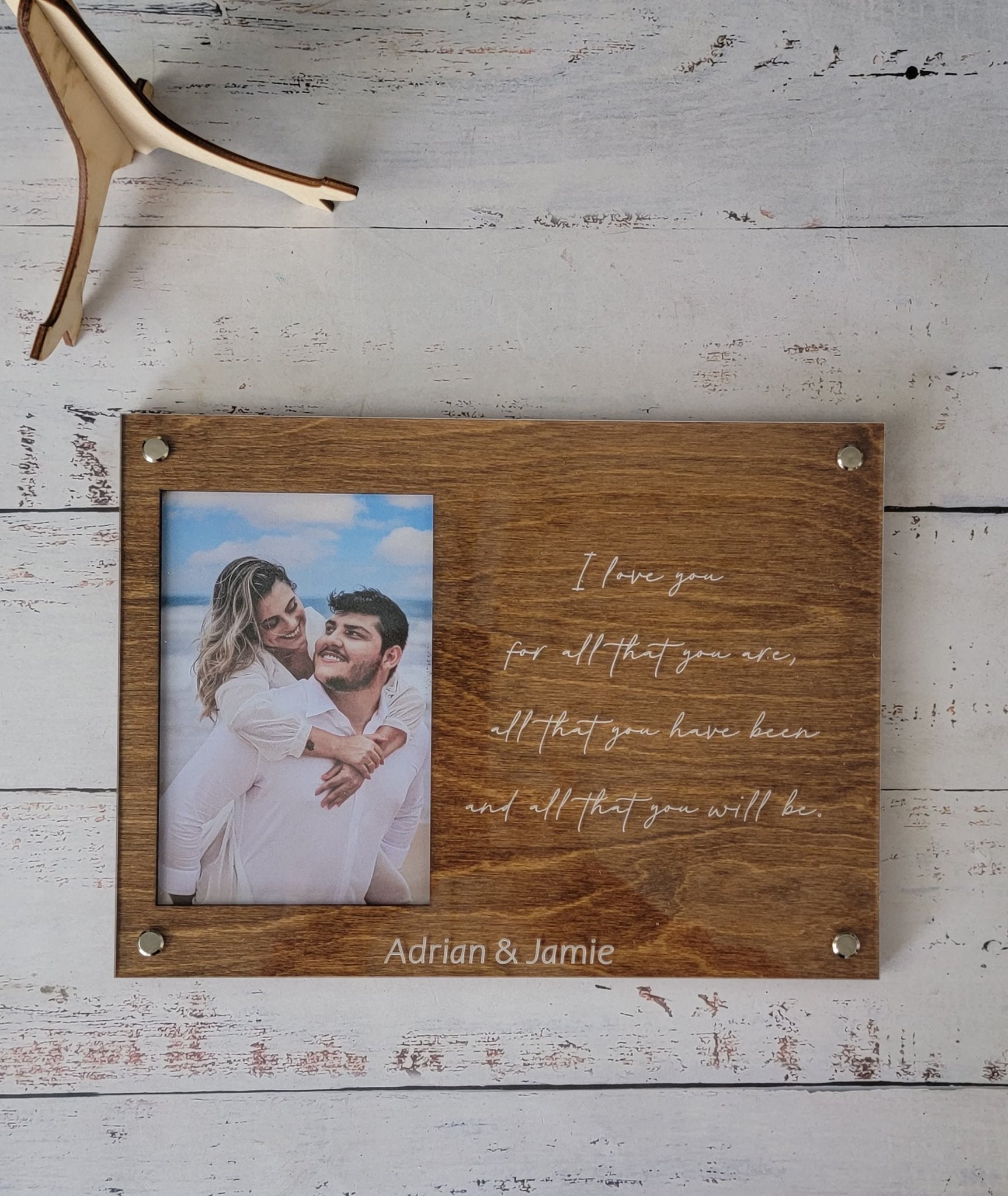 Personalized Engraved Picture Frame- Personalize With Your Favorite Quote or Personal Message