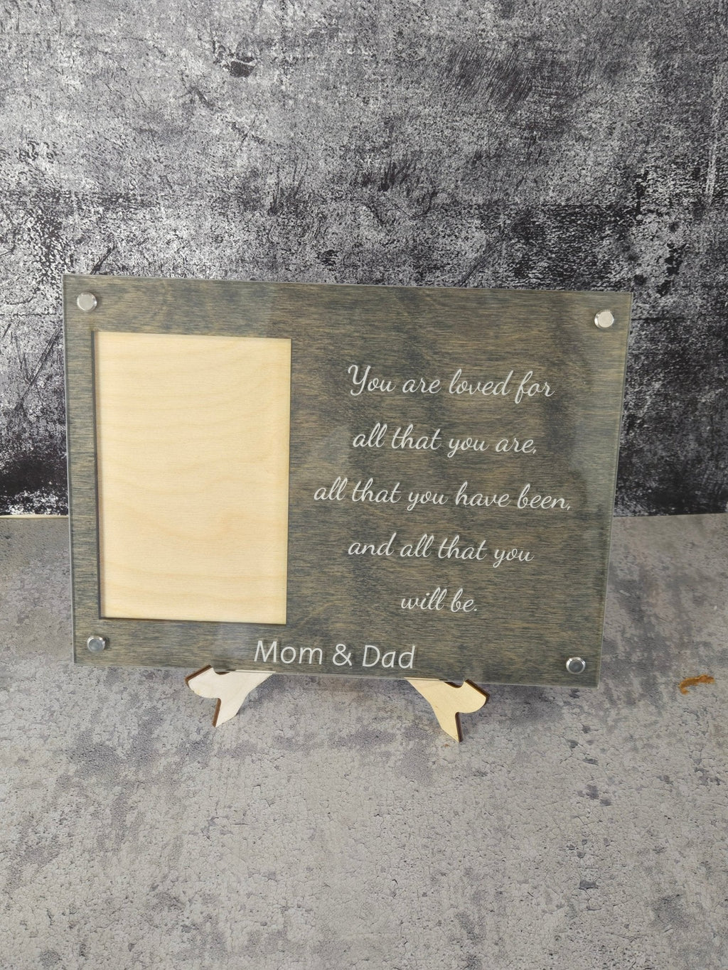 Personalized Engraved Picture Frame- Personalize With Your Favorite Quote or Personal Message