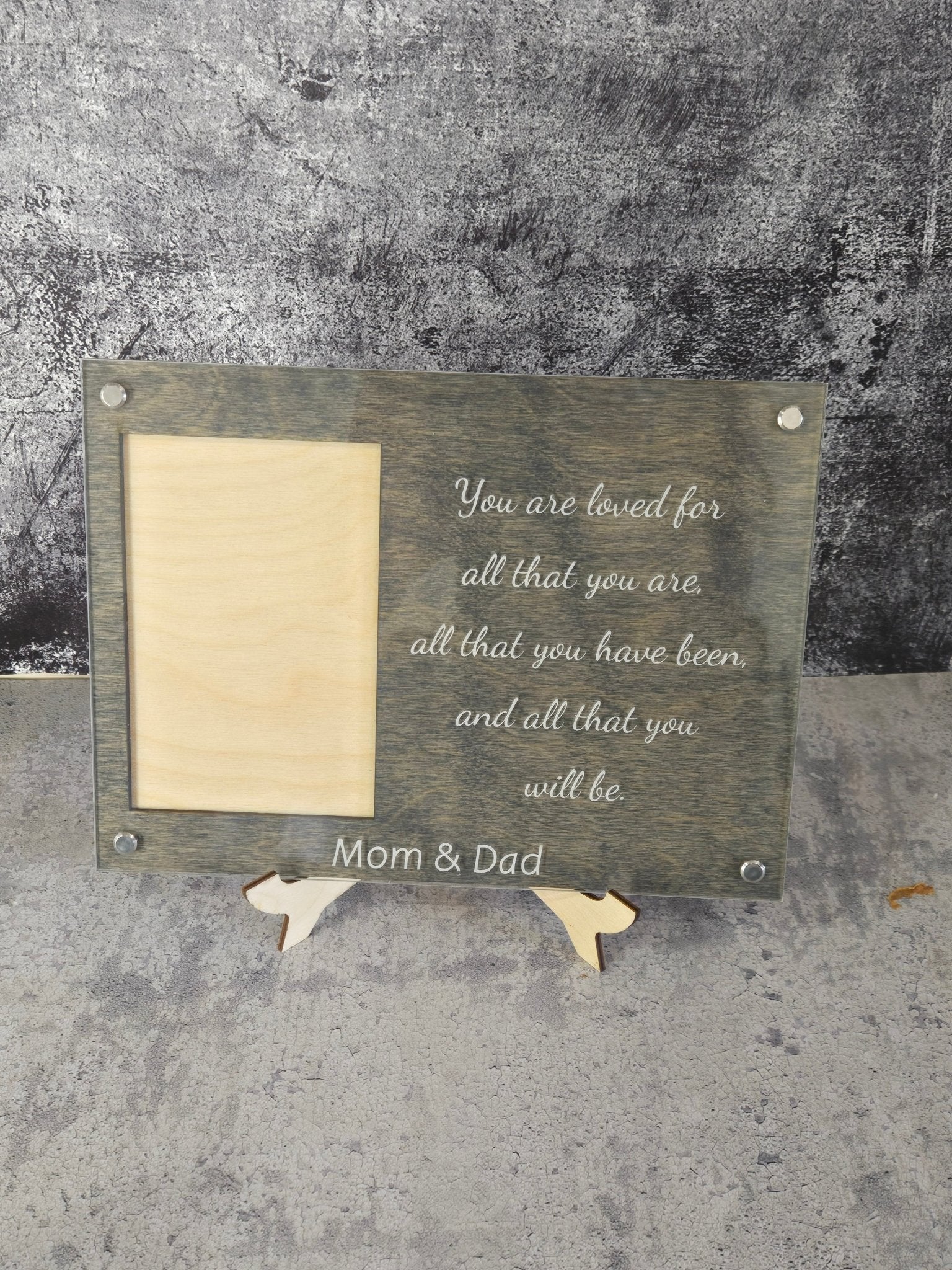 Personalized Engraved Picture Frame- Personalize With Your Favorite Quote or Personal Message