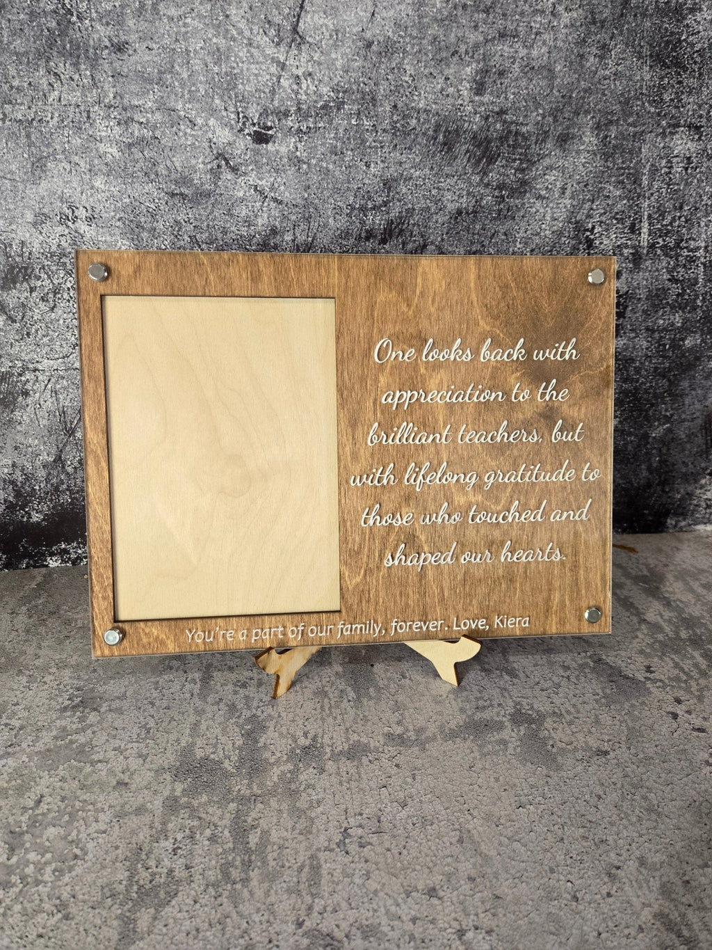 Personalized Engraved Picture Frame- Personalize With Your Favorite Quote or Personal Message